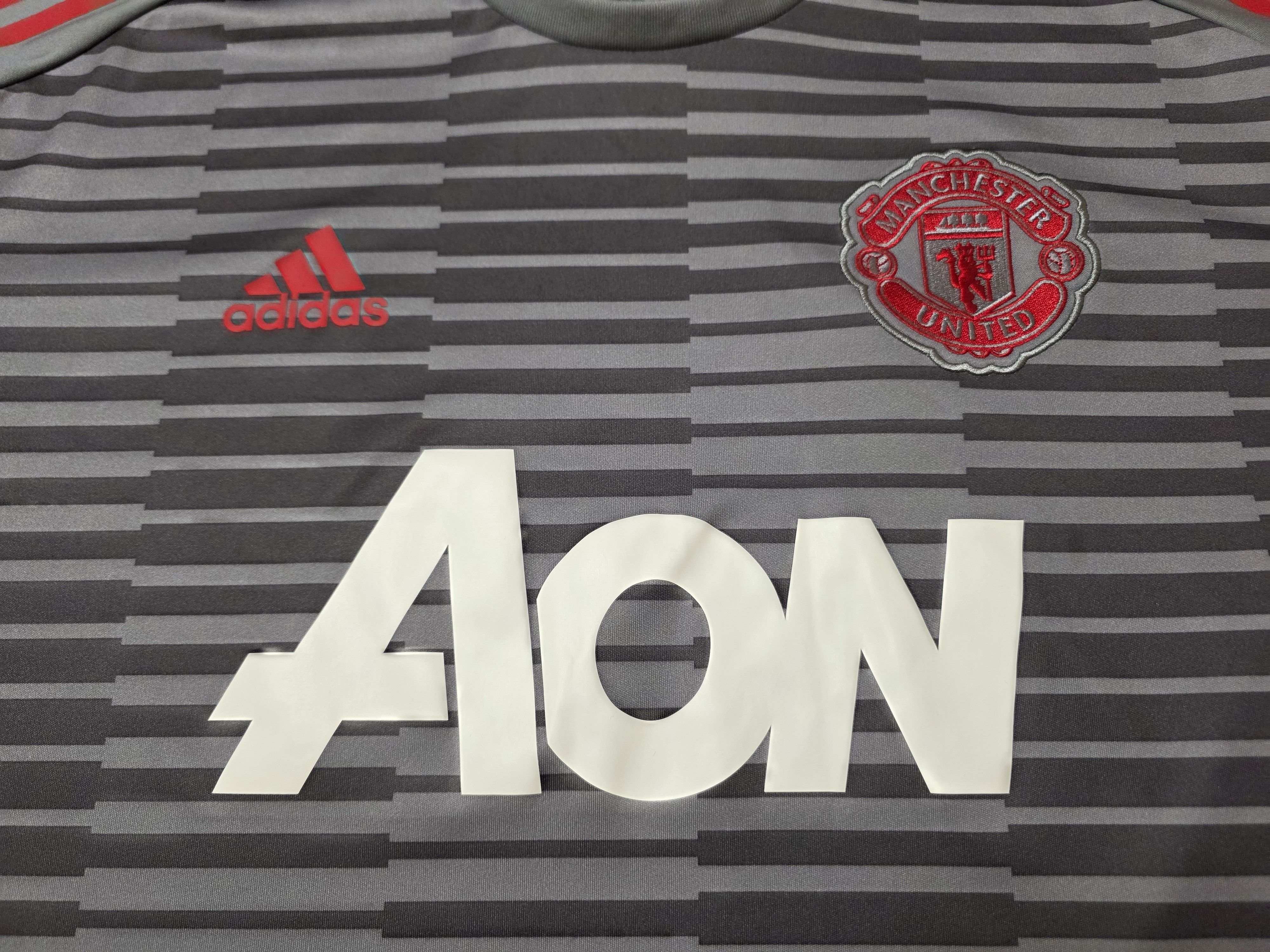 Adidas MANCHESTER UNITED 2017 TRAINING FOOTBALL SHIRT SOCCER JERSEY Size US L / EU 52-54 / 3 - 3 Thumbnail