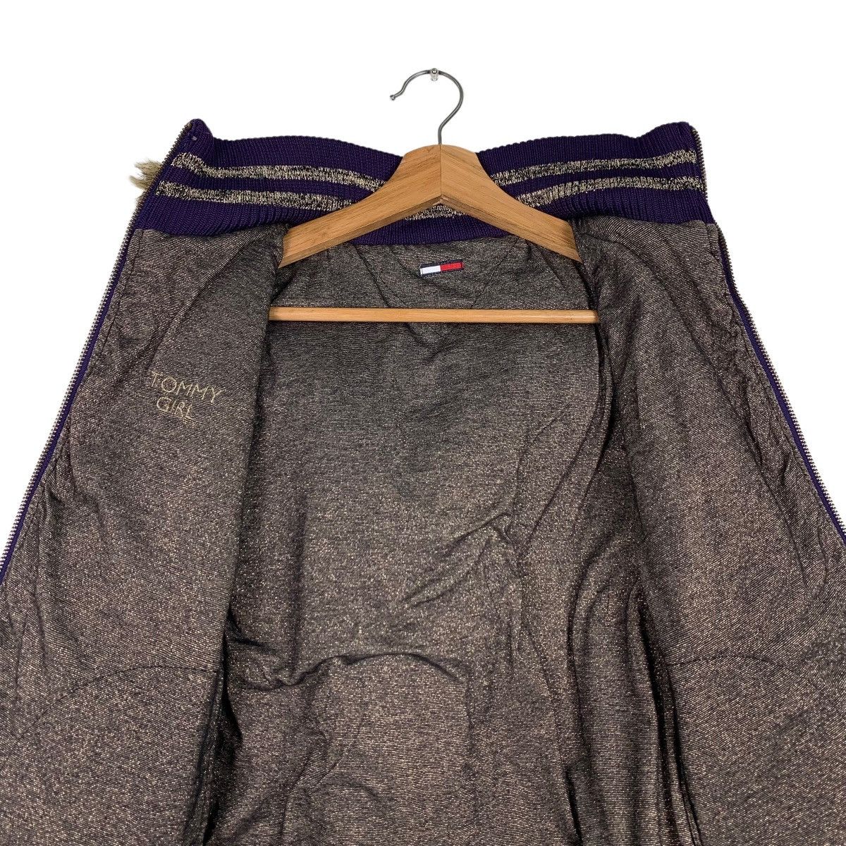 Tommy Hilfiger TOMMY GIRL Fur Hoodie Purple Jacket #0310-C14 Size S / US 4 / IT 40 - 13 Thumbnail