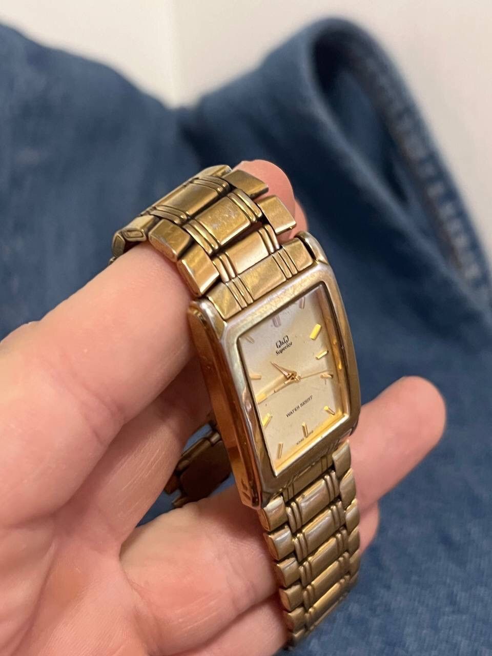 Japanese Brand × Vintage Vintage Gold Tone Form Japanese style futuristic Watch Tank Size ONE SIZE - 5 Thumbnail