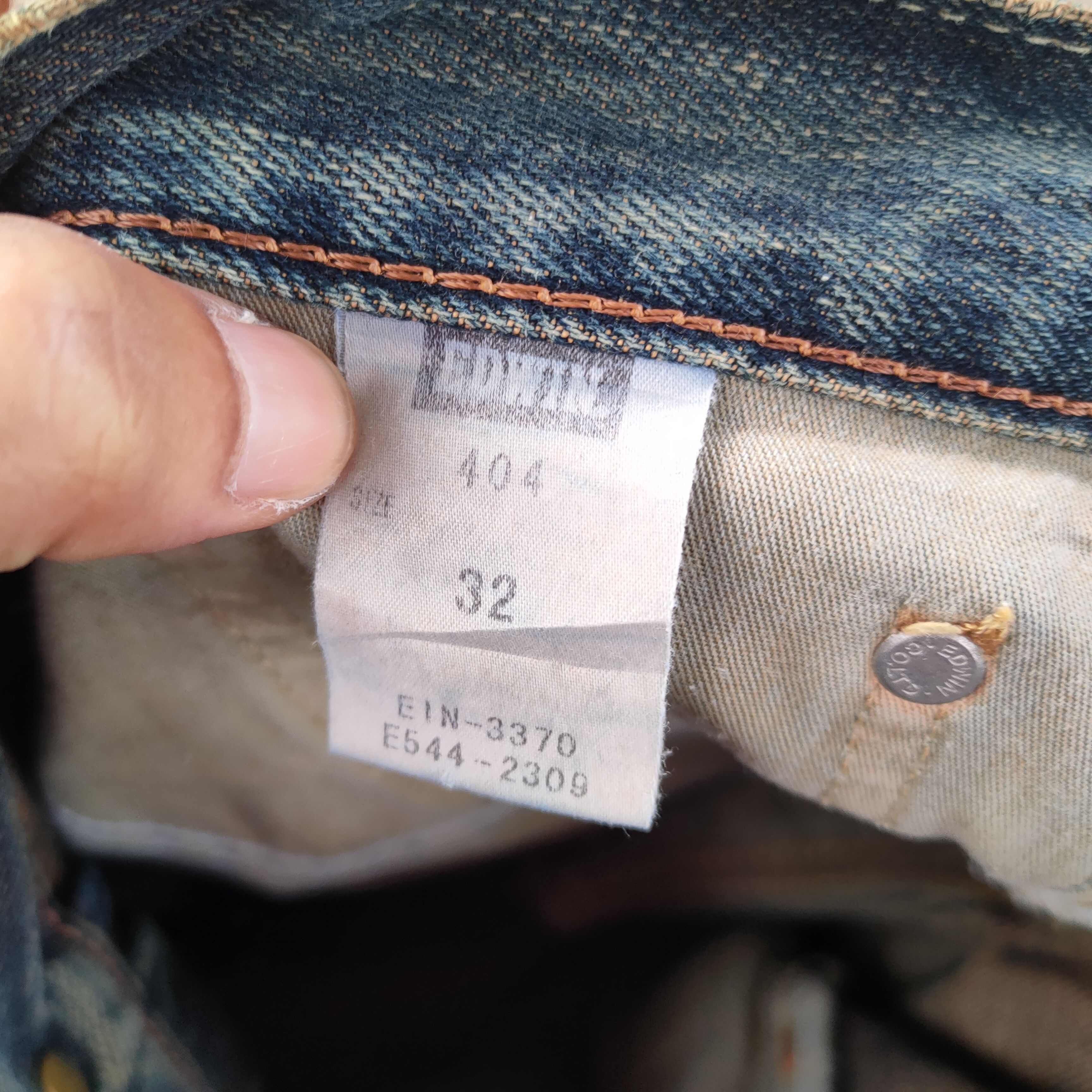 Edwin W34 VINTAGE EDWIN RUSTY DISTRESSED FADED JEANS PANTS Size US 34 / EU 50 - 13 Thumbnail