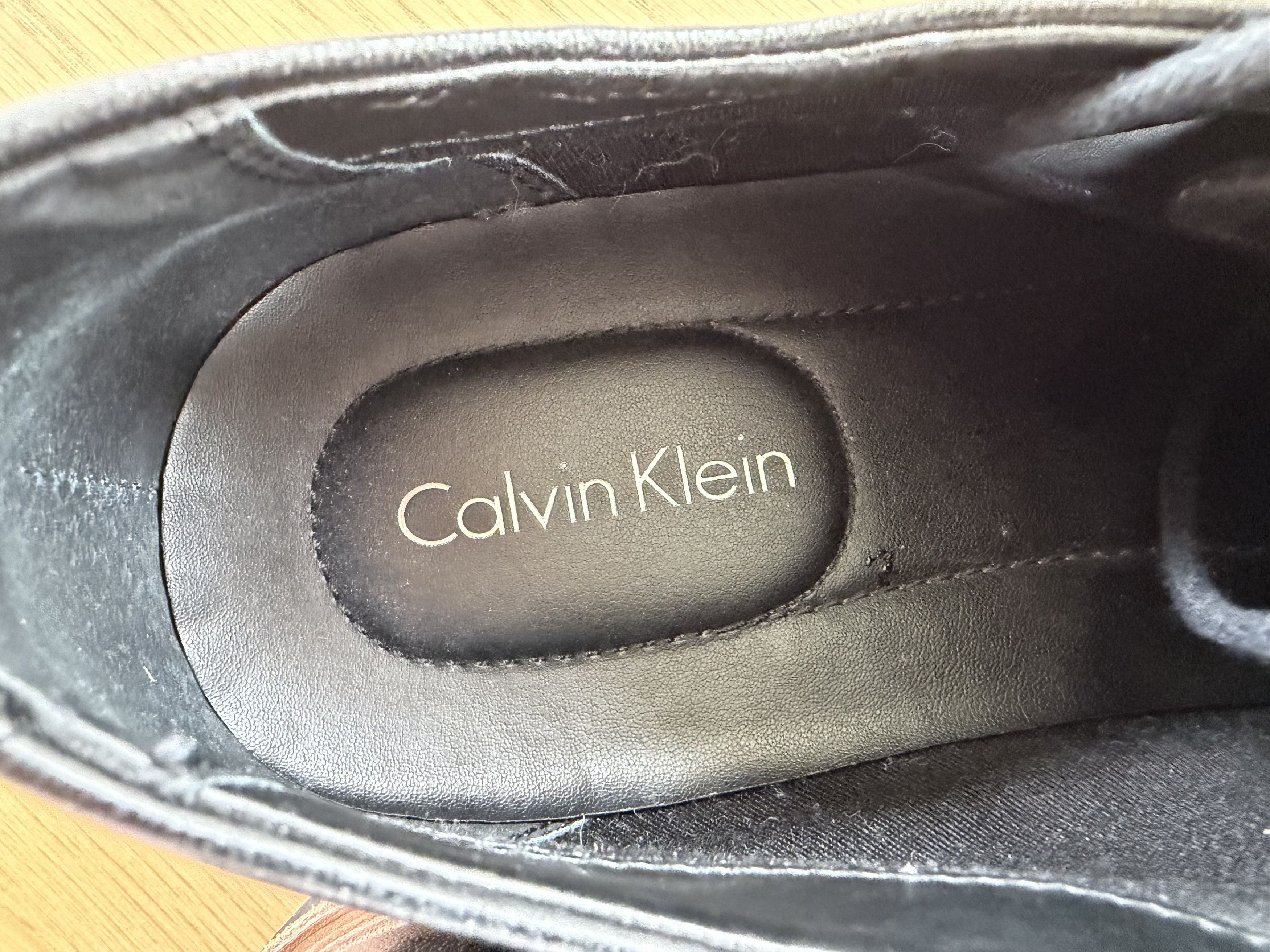 Calvin Klein Calvin Klein Full-Grain Leather Derbies - Size 9 Size US 9 / EU 42 - 2 Thumbnail