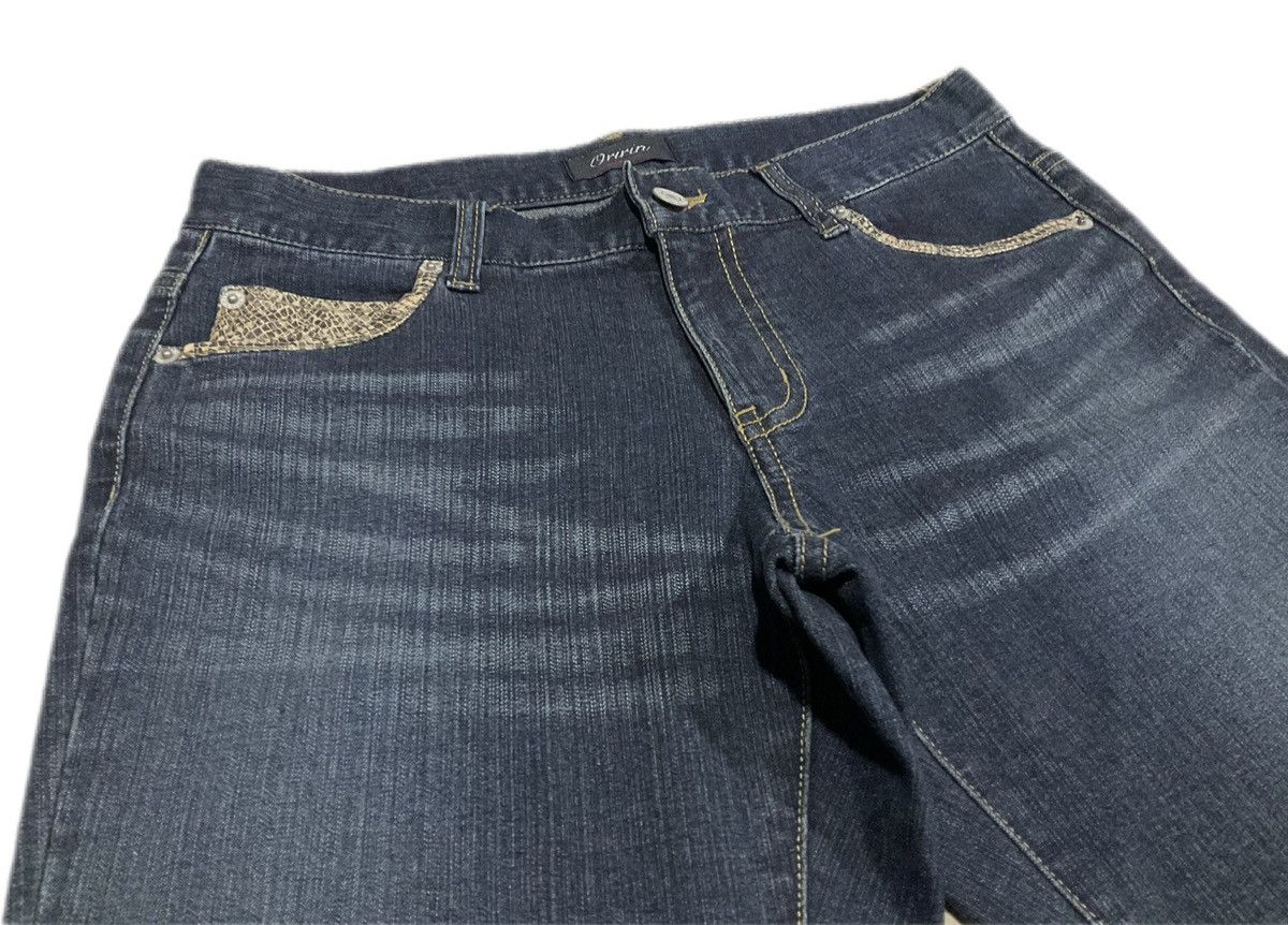 If Six Was Nine × Japanese Brand × Le Grande Bleu (L.G.B.) 🔥Sick Y2K Oririn Flared Denim Snakeskin Pockets Size US 30 / EU 46 - 6 Thumbnail