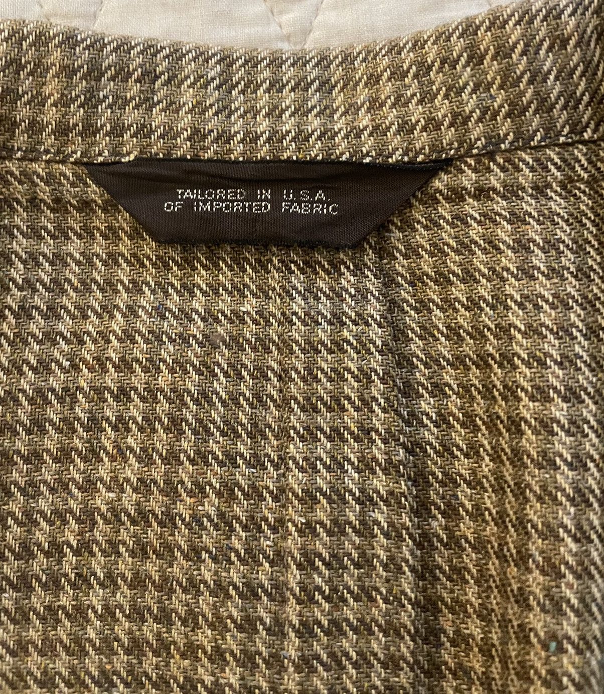 Paul Stuart Small Check Print Deconstructed Patch Pocket Jacket Size 46R - 3 Thumbnail