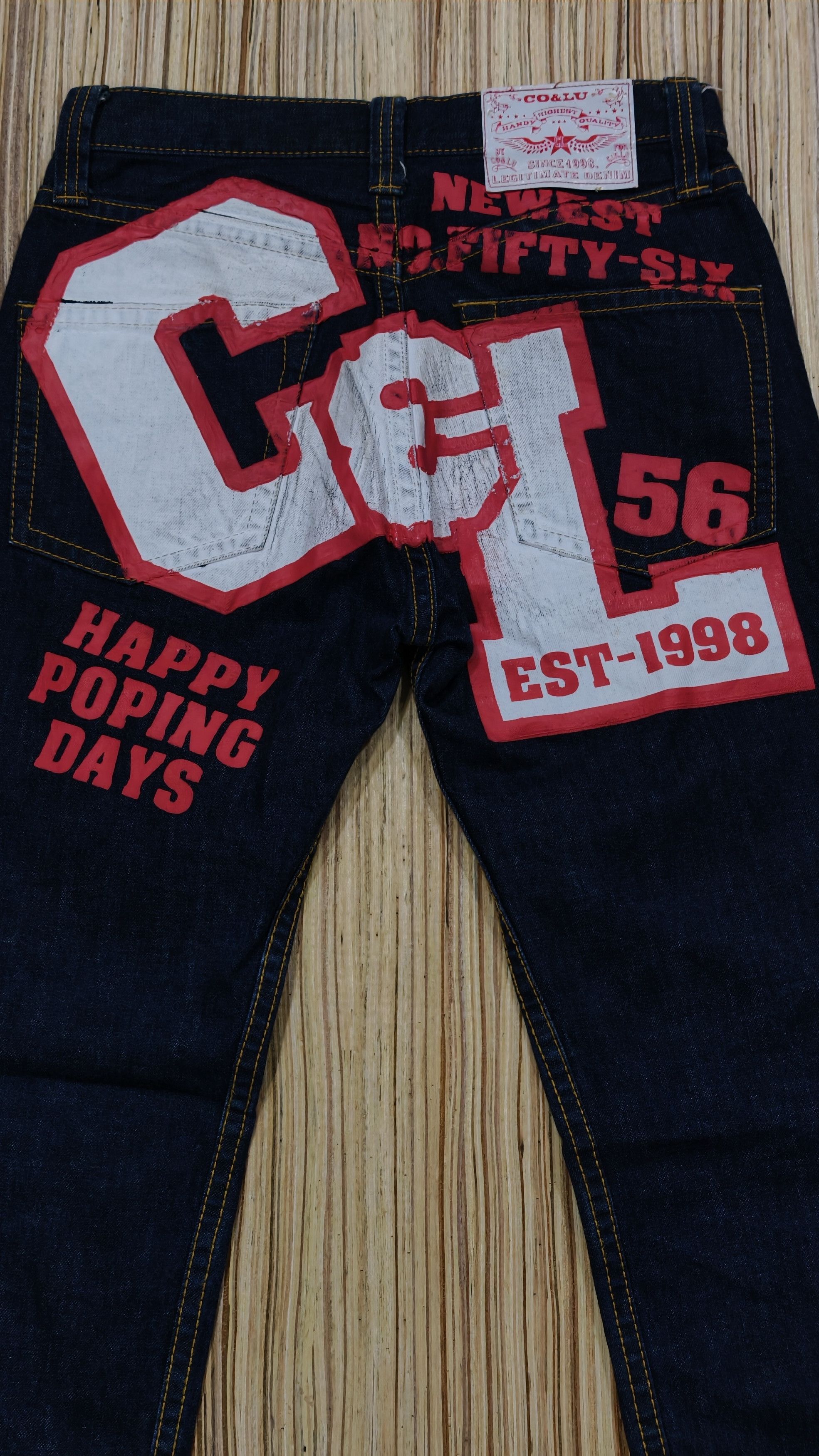 Japanese Brand Co&Lu Big spell out denim Size US 31 - 2 Thumbnail
