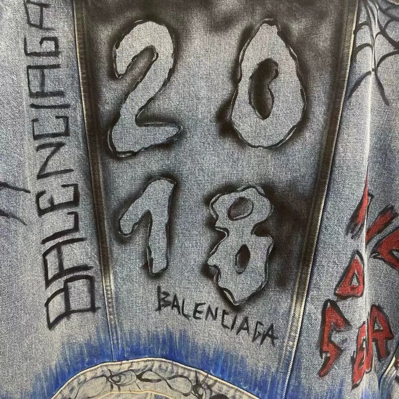 Balenciaga Balenciaga Make an old graffiti letter jacket. Size US M / EU 48-50 / 2 - 3 Thumbnail