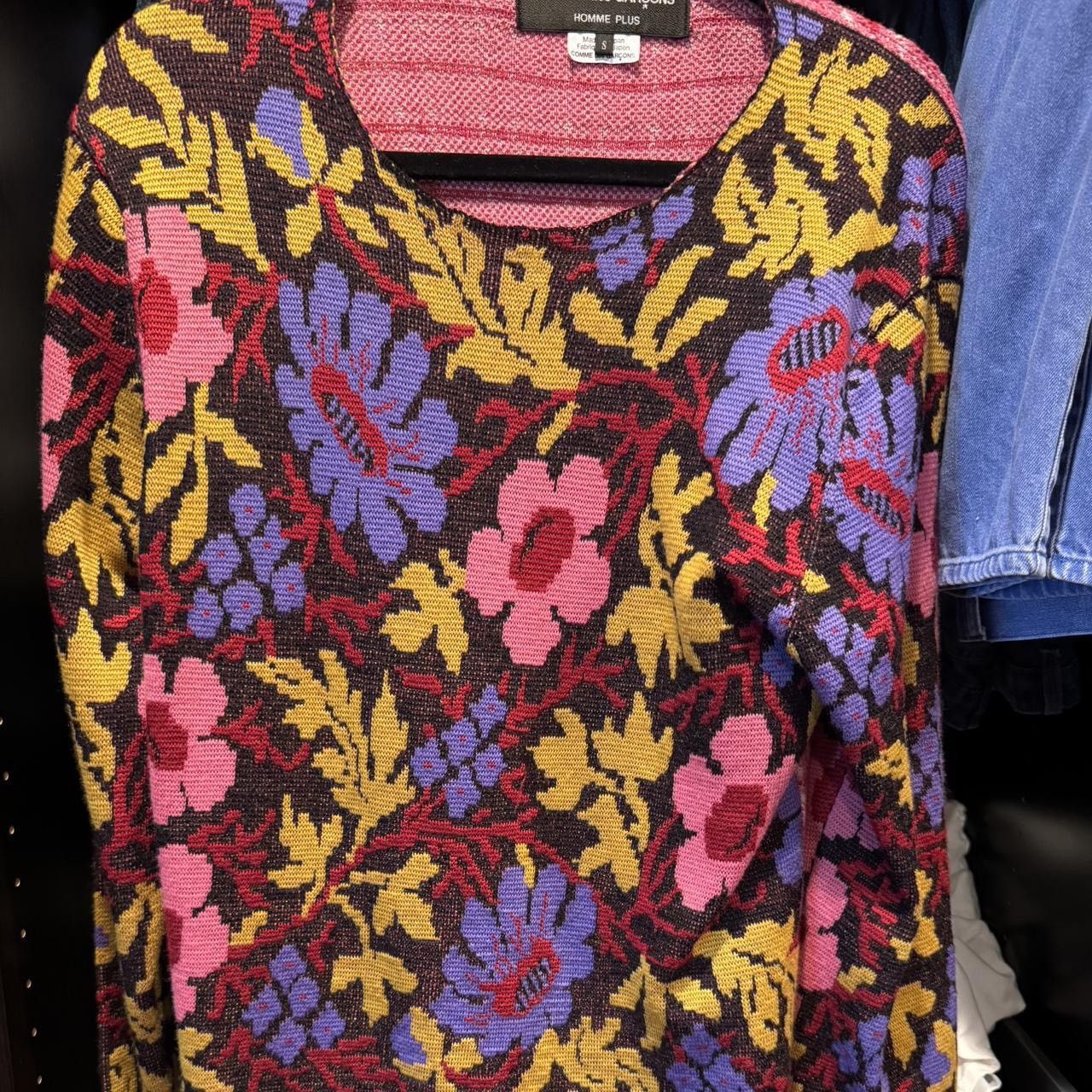 Comme des Garcons Homme Plus Comme des garçon floral sweater Size US S / EU 44-46 / 1 - 1 Thumbnail