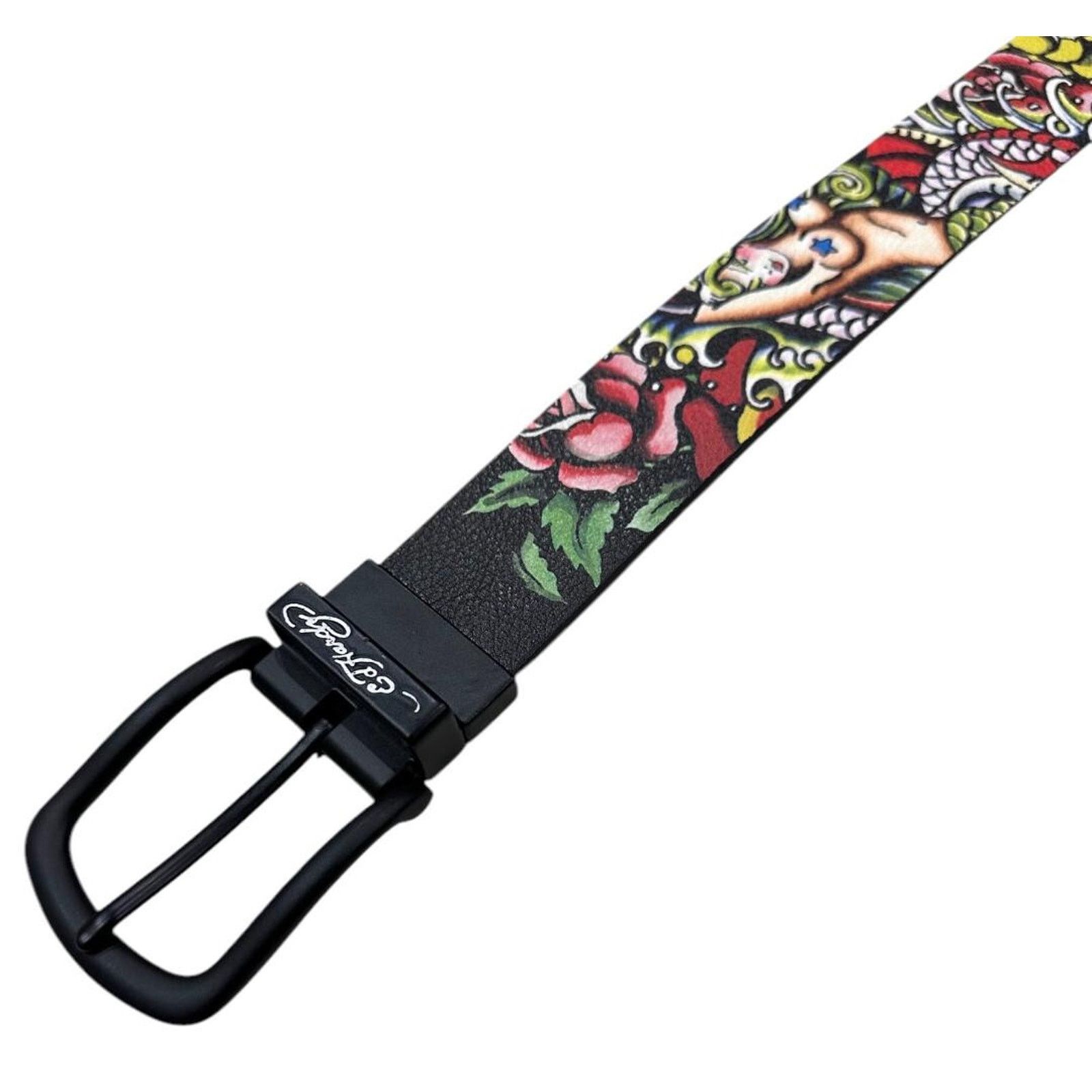 Ed Hardy Ed Hardy Men's Finest Tattooing Reversible Belt Size 32 - 4 Thumbnail