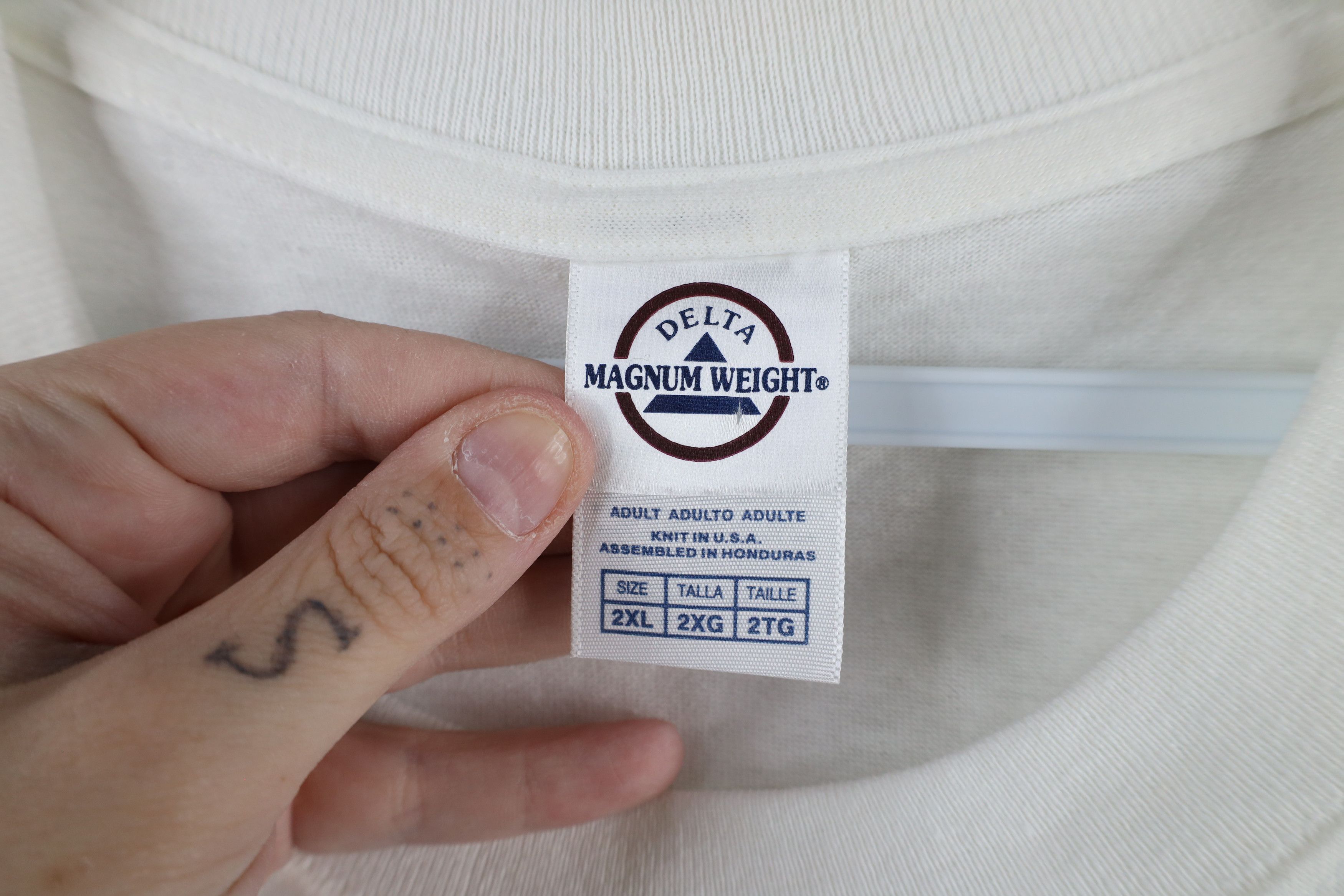 Vintage Vintage 90s Streetwear Out Funny My Beer Song T-Shirt White Size US XXL / EU 58 / 5 - 6 Thumbnail