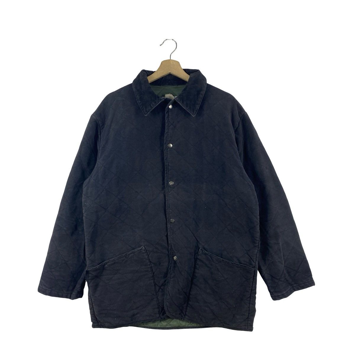 Vintage Vintage BARNEY’S NEW YORK Quilted Work Jacket Snap Button Size US L / EU 52-54 / 3 - 1 Thumbnail
