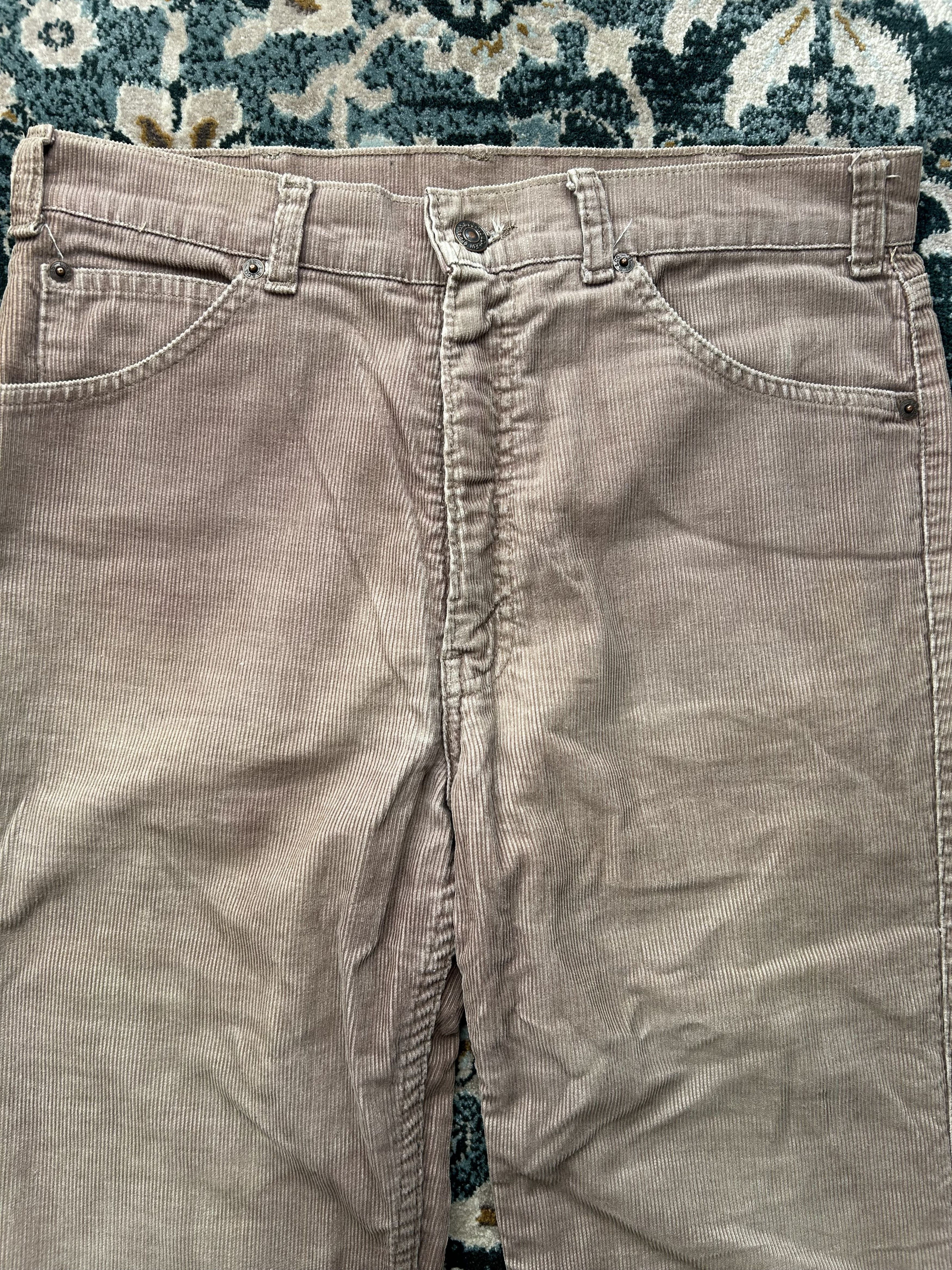 Levi's Levi’s Corduroy Cowboy Embroidery Pants TALON 42 70–80s Rare Size US 38 / EU 54 - 3 Thumbnail