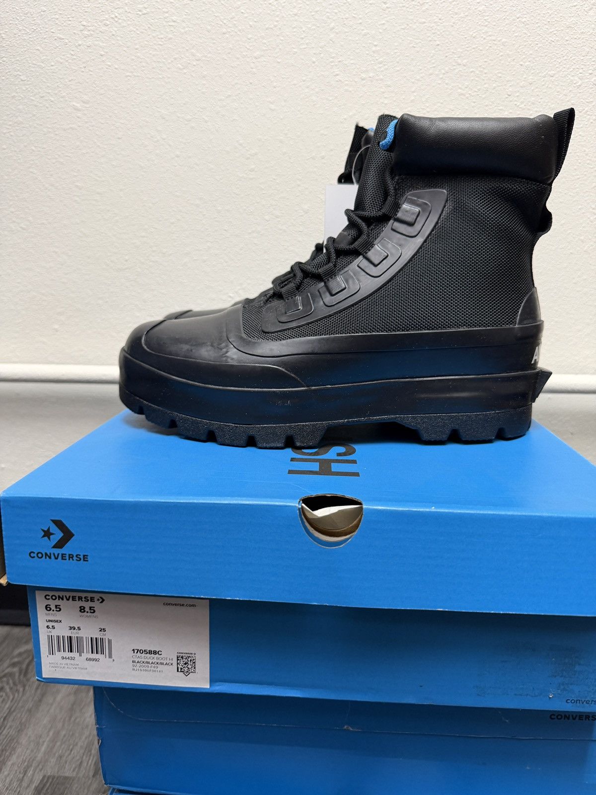 Ambush Design × Converse Converse x Ambush CTAS Duck Boot Black Canvas Womens Size US 8.5 / IT 38.5 - 3 Thumbnail