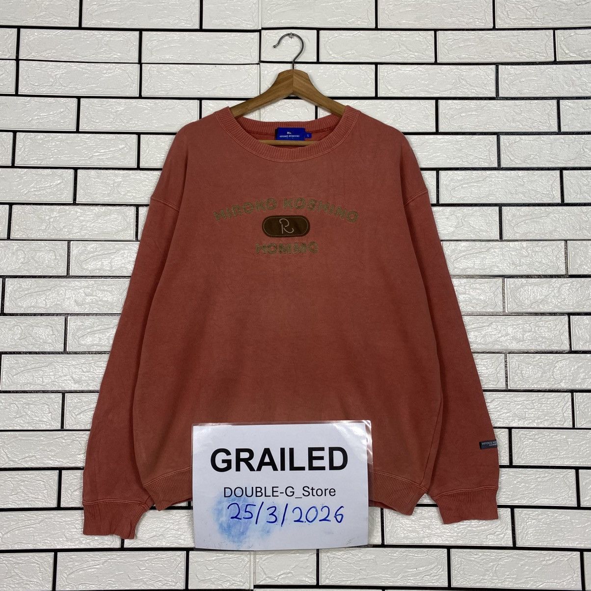 Japanese Brand Vintage Sweatshirt Hiroko Koshino Homme Big Logo Size US L / EU 52-54 / 3 - 1 Thumbnail