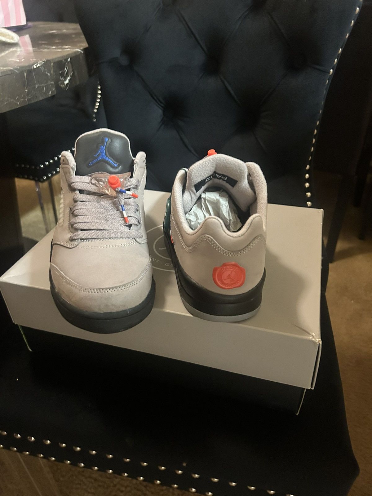 Jordan Brand Jordan 5 Low PSG “Paris Saint Germain” Size US 10.5 / EU 43-44 - 3 Thumbnail