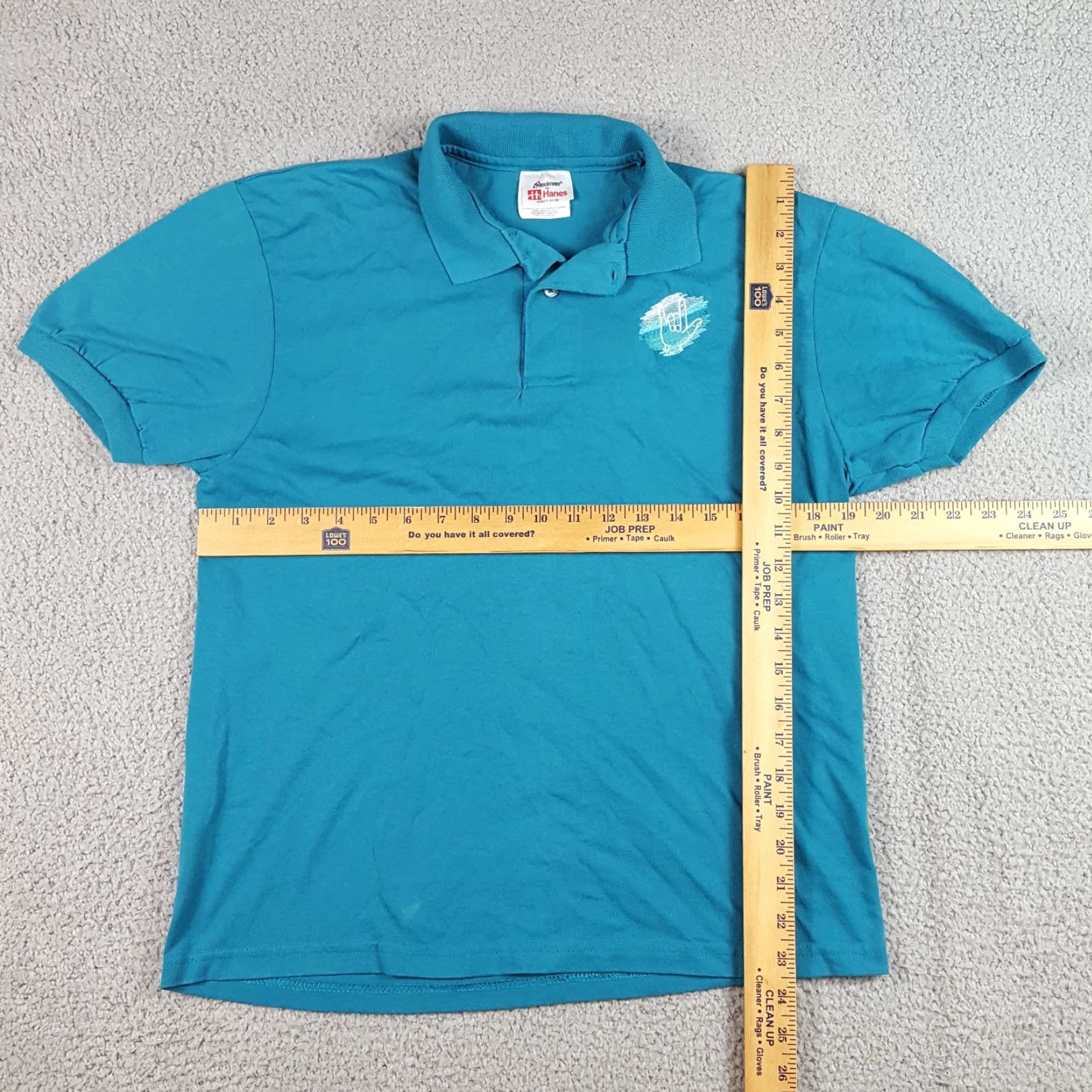 Vintage VINTAGE 80s Stedman ASL I Love You Hand Polo Shirt Sz Small Blue Surf Casual Mens Size US S / EU 44-46 / 1 - 8 Thumbnail
