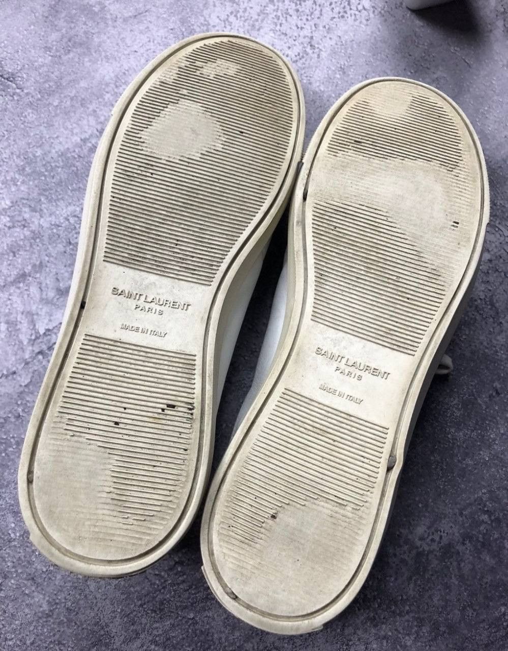 Saint Laurent Paris Saint Laurent White Leather Sneakers Luxury Size US 6 / EU 39 - 12 Thumbnail