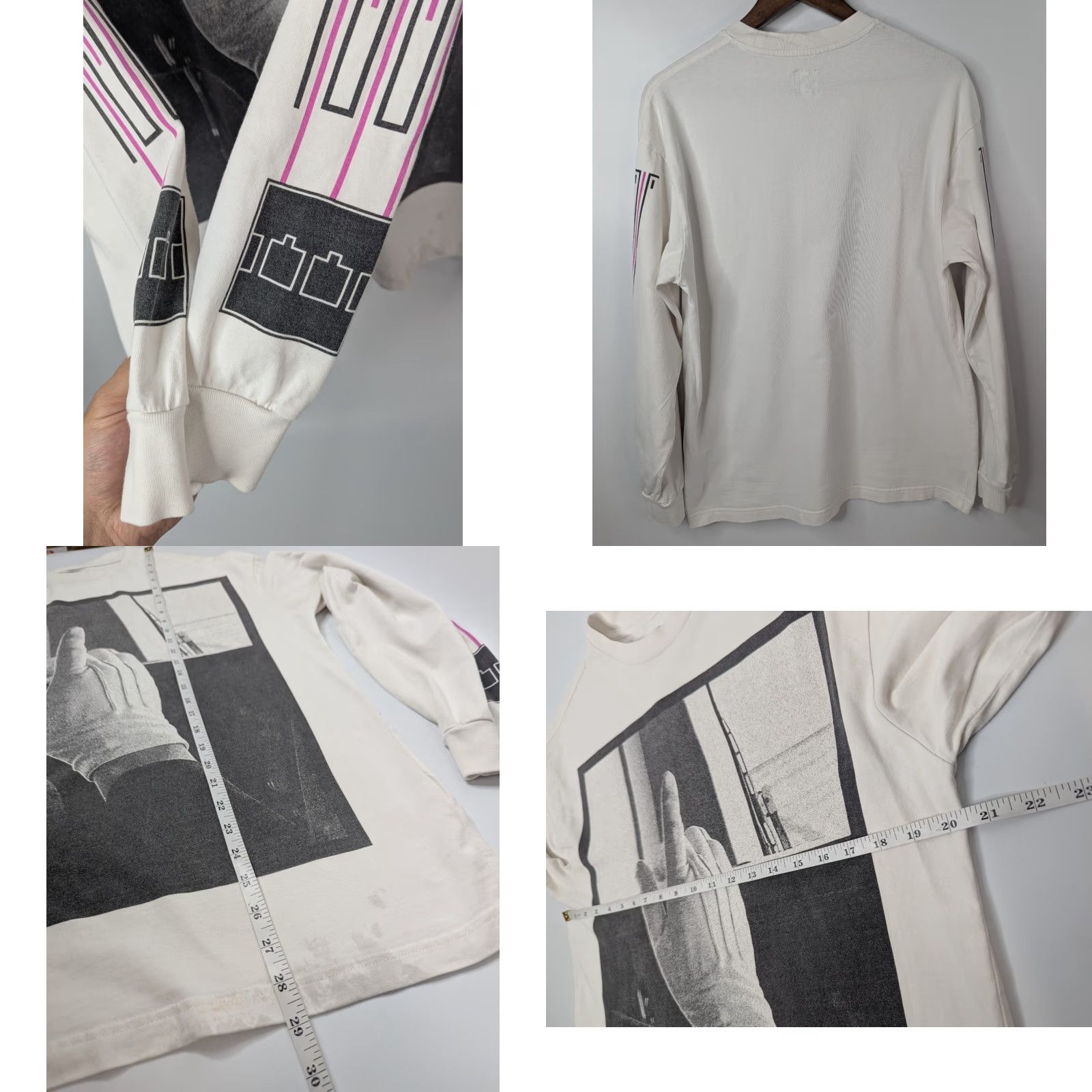 The Trilogy Tapes The Trilogy Tapes Train Trustpilot Long Sleeve Shirt M White Mens Size US M / EU 48-50 / 2 - 8 Thumbnail