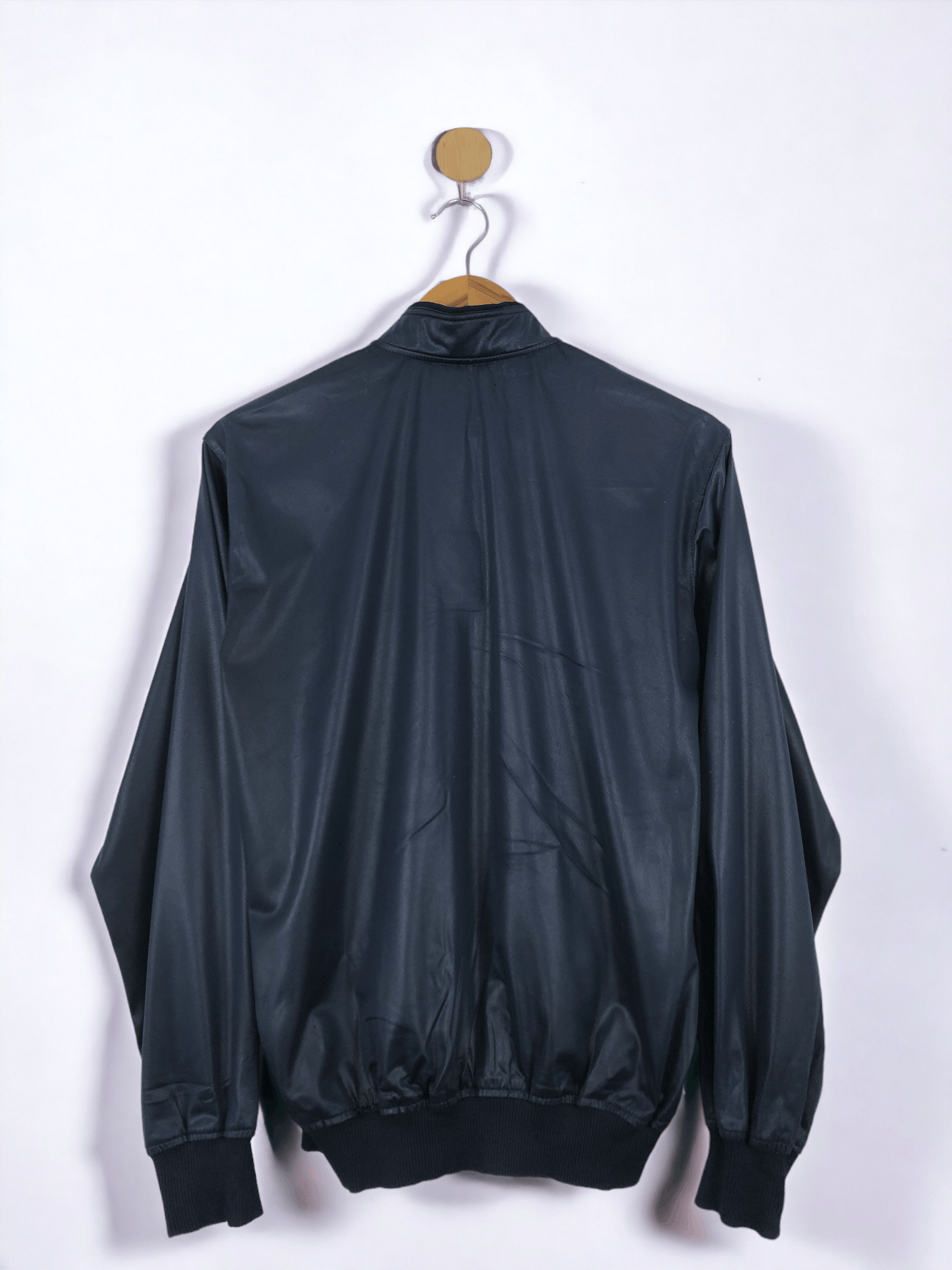 Dunlop Vintage Dunlop Zipper Ups Soft Leather Jacket Blue JA0028 Size US L / EU 52-54 / 3 - 3 Thumbnail