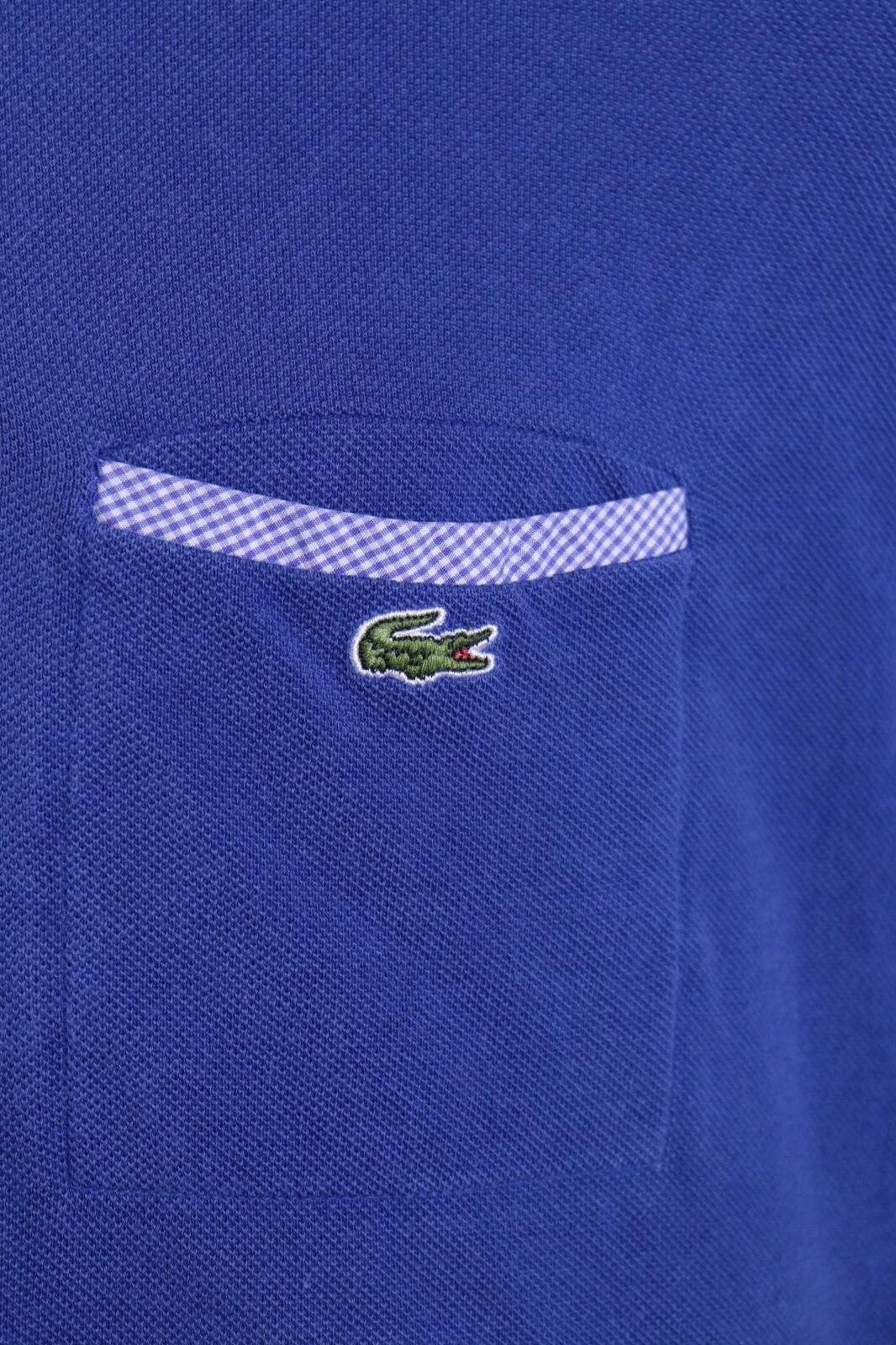 Lacoste Lacoste Blue Regular Pocket Polo Shirt Size 5 / L Size US L / EU 52-54 / 3 - 4 Thumbnail