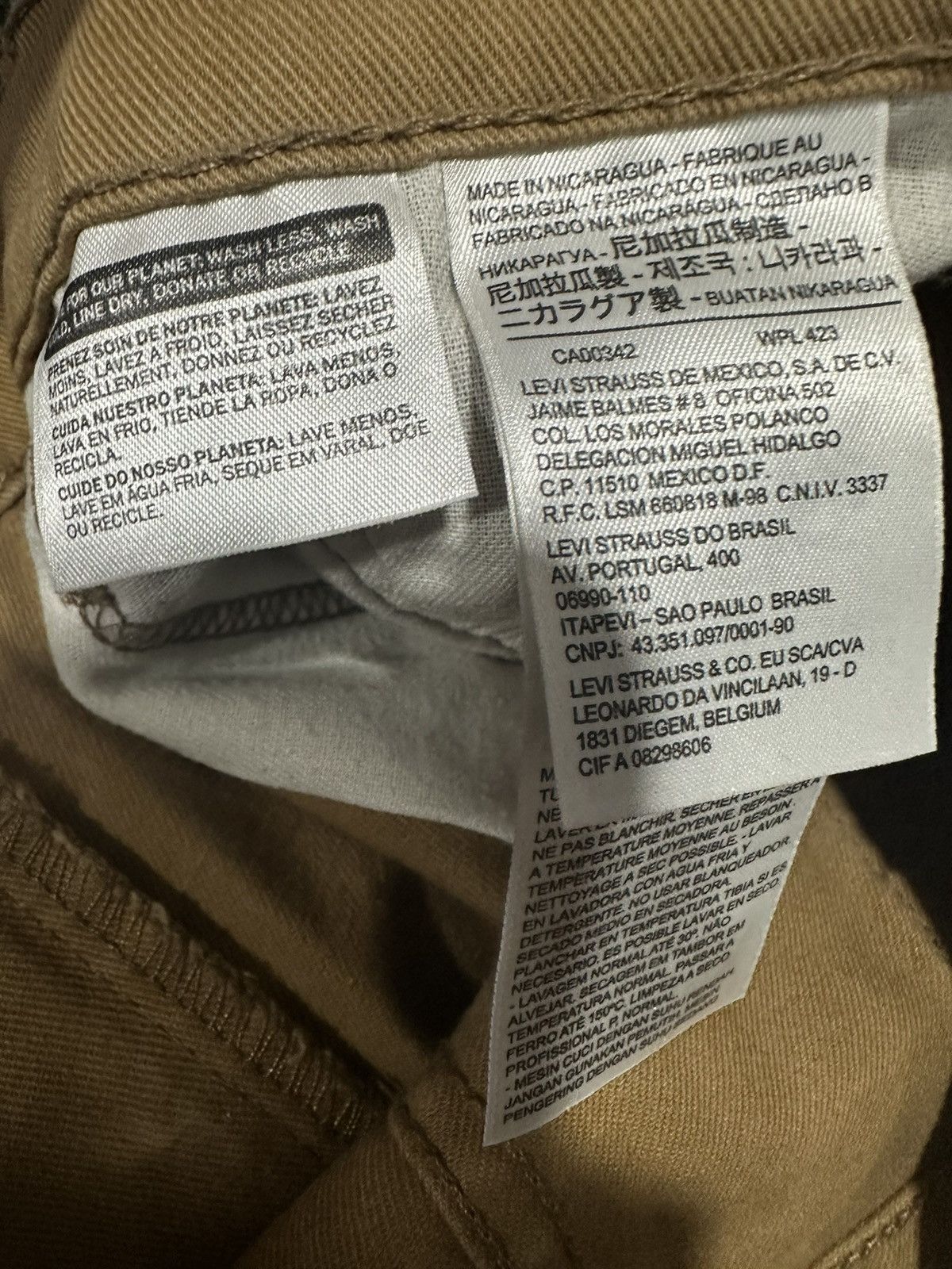 Other OLIVIER CROSS LOGO KHAKI JEANS Size US 32 / EU 48 - 3 Thumbnail
