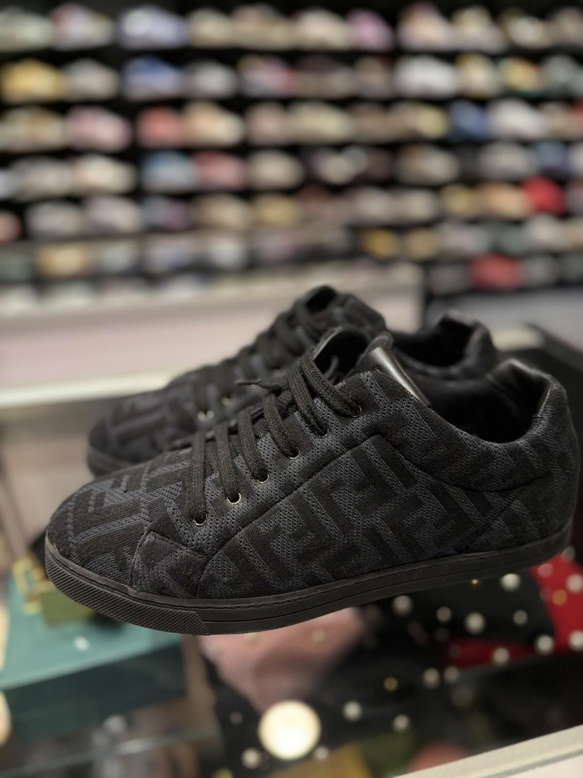 Fendi FENDI Monogram Black FF Logo Sneaker Men Size 7UK/8US $800 Size US 8 / EU 41 - 8 Thumbnail