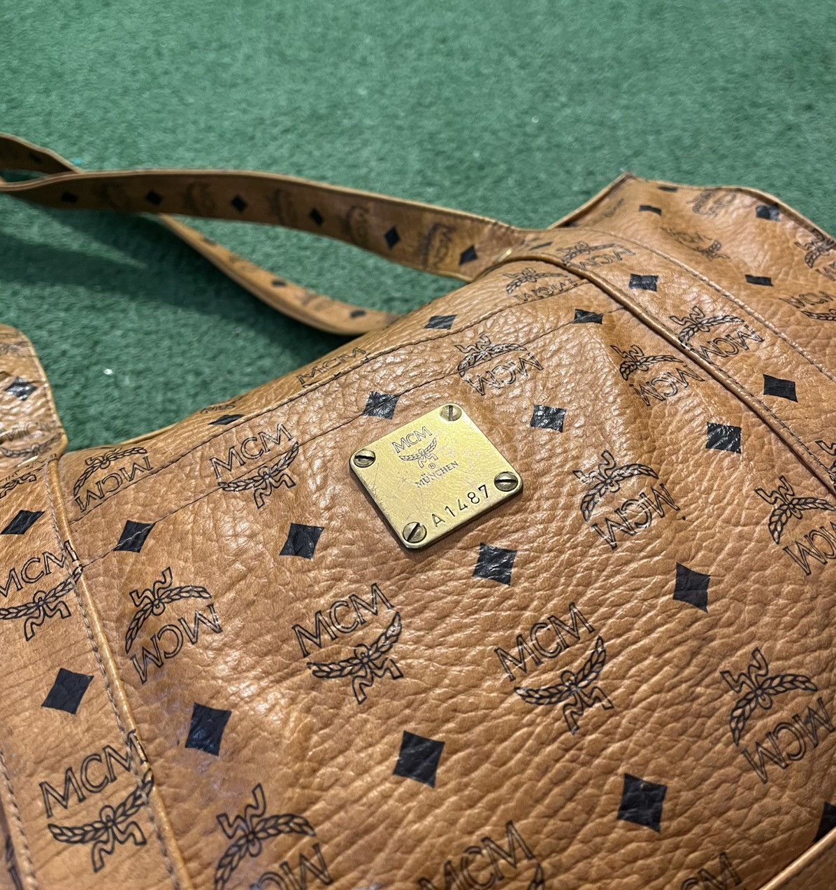 MCM MCM Monogram Leather Tote Bag Vintage Size ONE SIZE - 6 Thumbnail