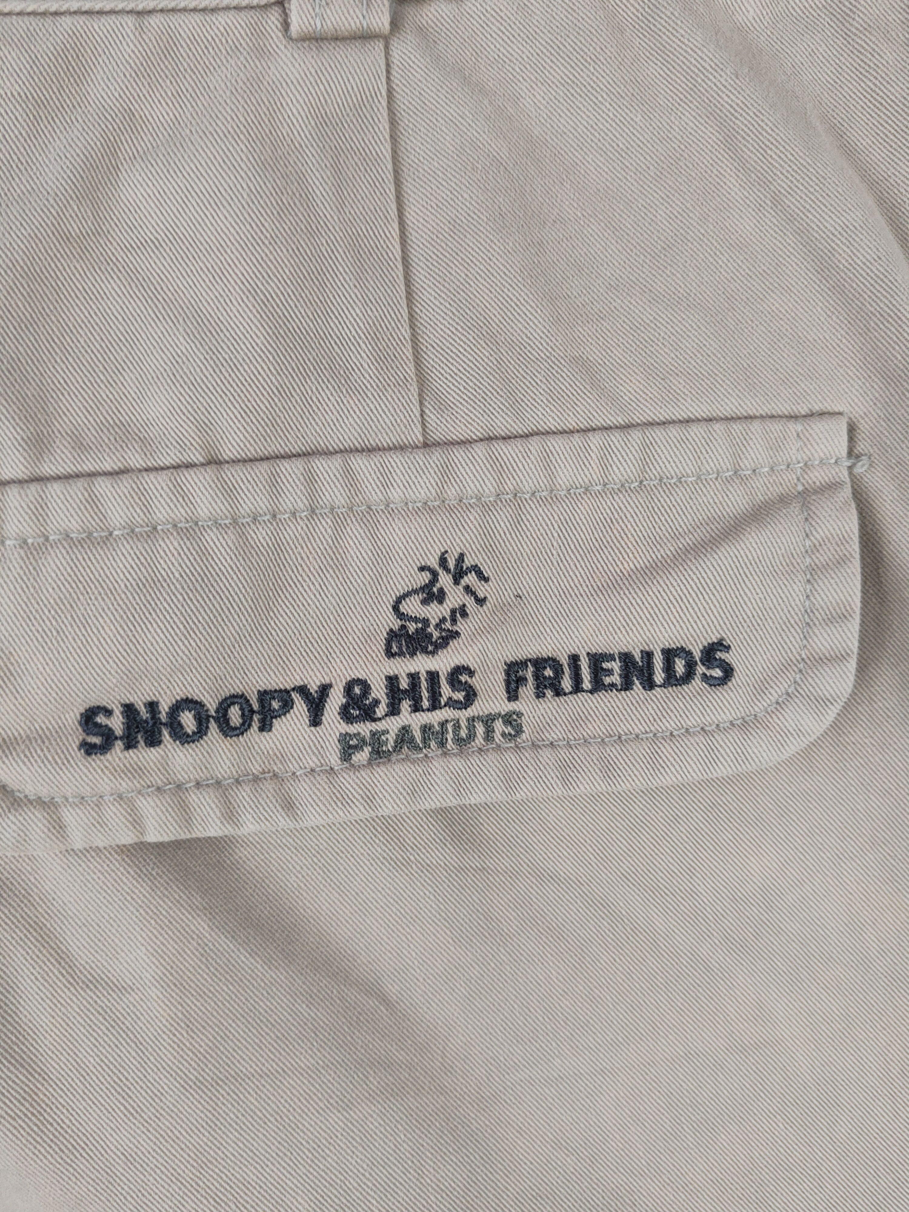 Peanuts DLL Snoopy Peanuts Beige Multipocket Cargo Pants #209 Size US 31 - 11 Thumbnail