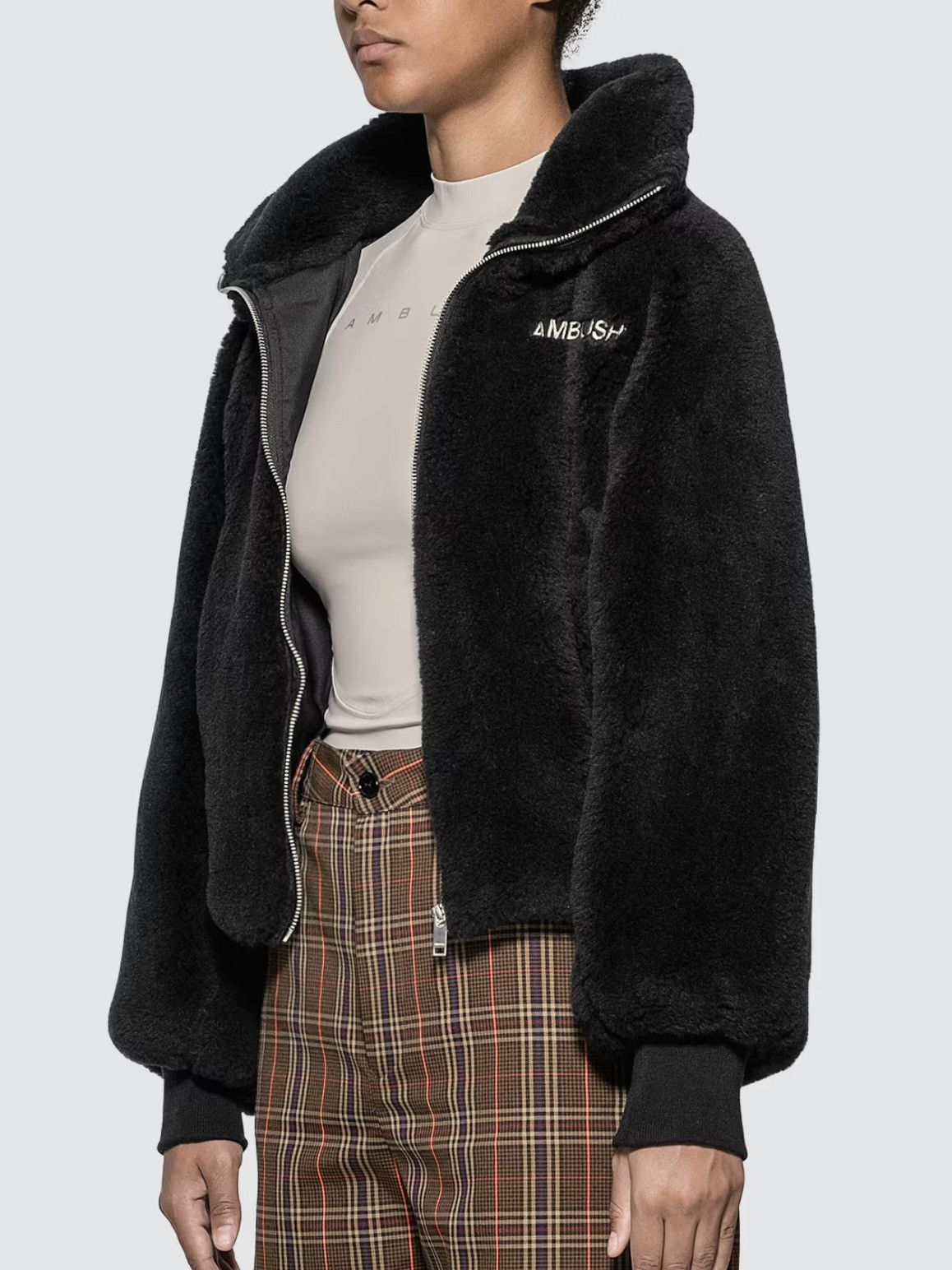 Ambush Design AMBUSH® Wool Fleece Jacket in Black size 2 Size S / US 4 / IT 40 - 2 Thumbnail