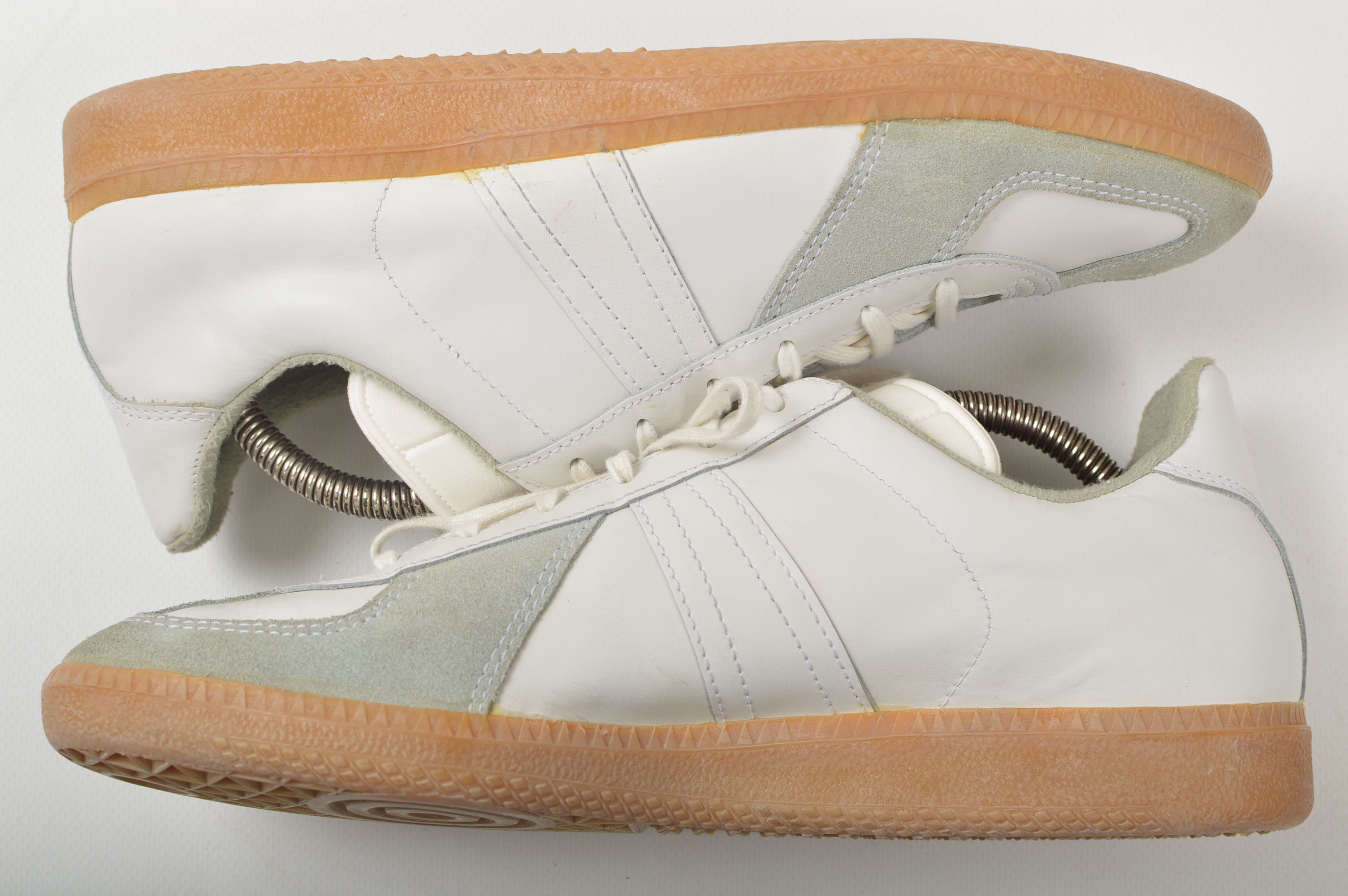 Vintage Bundeswehr BW Sport Vintage White Leather Sneakers Size US 8.5 / EU 41-42 - 5 Thumbnail