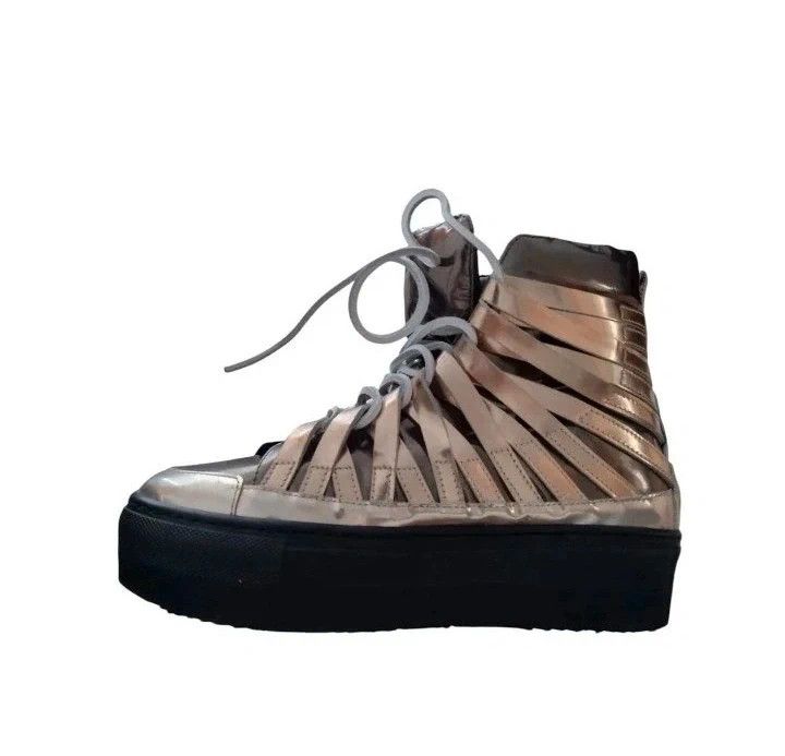 Damir Doma ARCHIVE Damir Doma "Falco" Metallic Gold Sneakers - Vibram Size US 5 / IT 35 - 6 Thumbnail