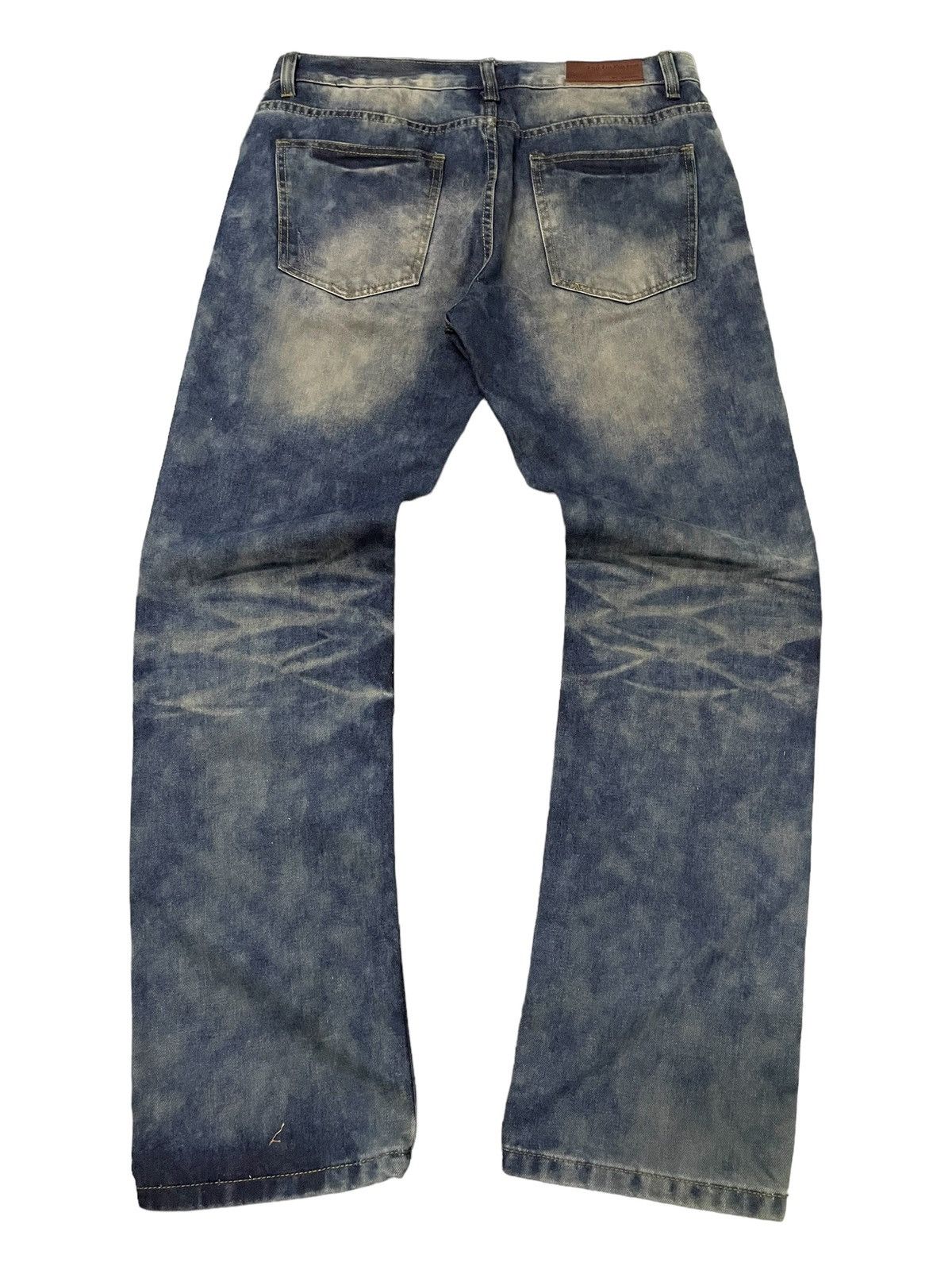 GOSTAR DE FUGA × Hysteric Glamour × Japanese Brand Martin Kustom Enzyme Mud Wash Distressed Jeans Size US 34 / EU 50 - 2 Thumbnail