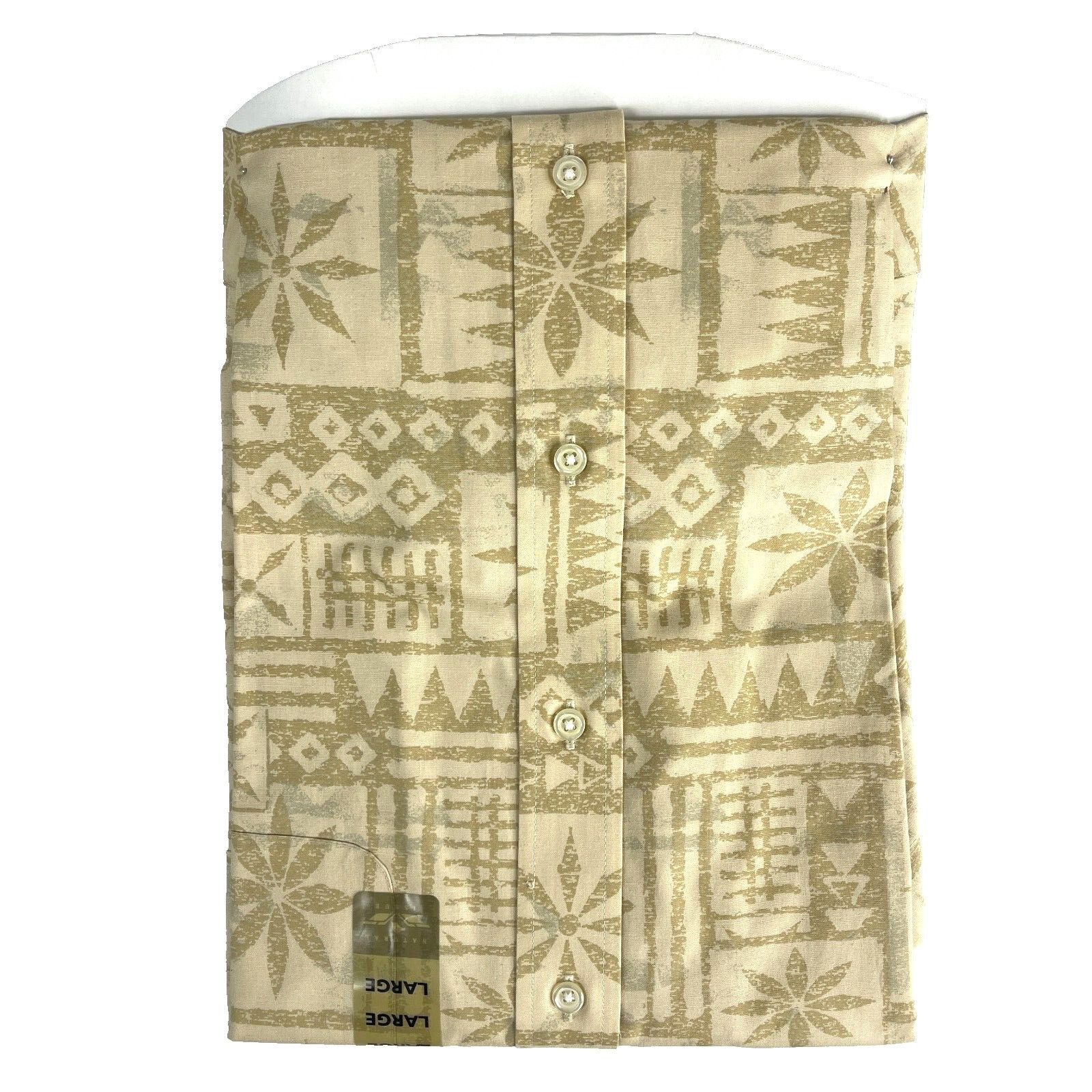 Natural Issue Natural Issue Native Tapa Print Tropical Short Sleeve Shirt Size US L / EU 52-54 / 3 - 2 Thumbnail