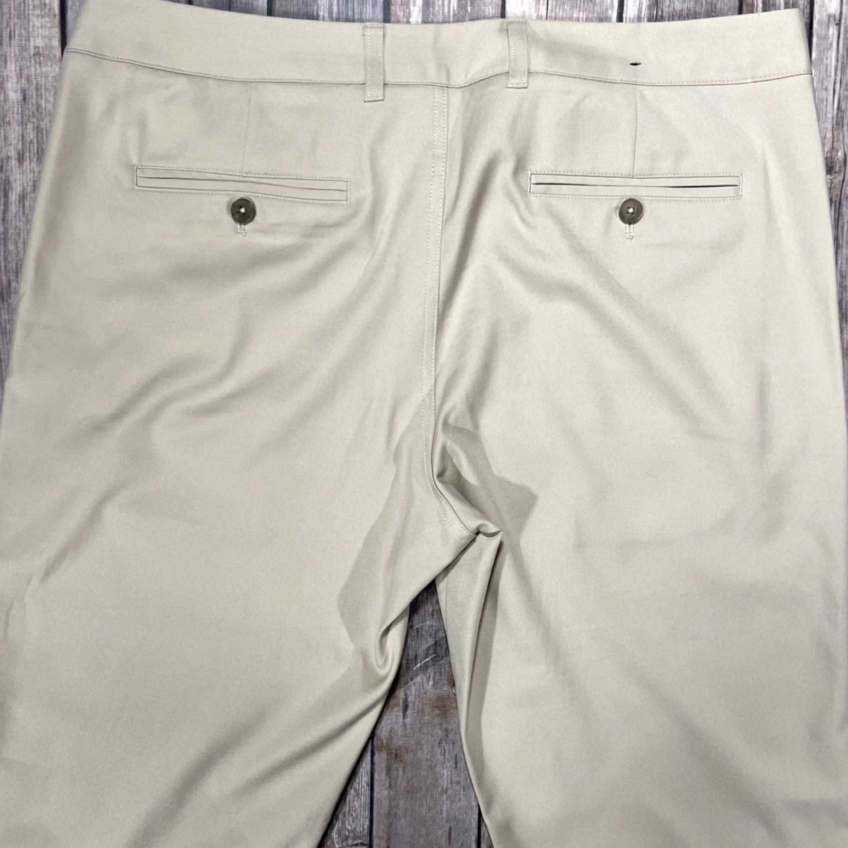 Mizzen+Main Mizzen & Main Baron Pants Mens 36x28 Beige Trim Fit Stretch Performance Chino Size US 36 / EU 52 - 4 Thumbnail