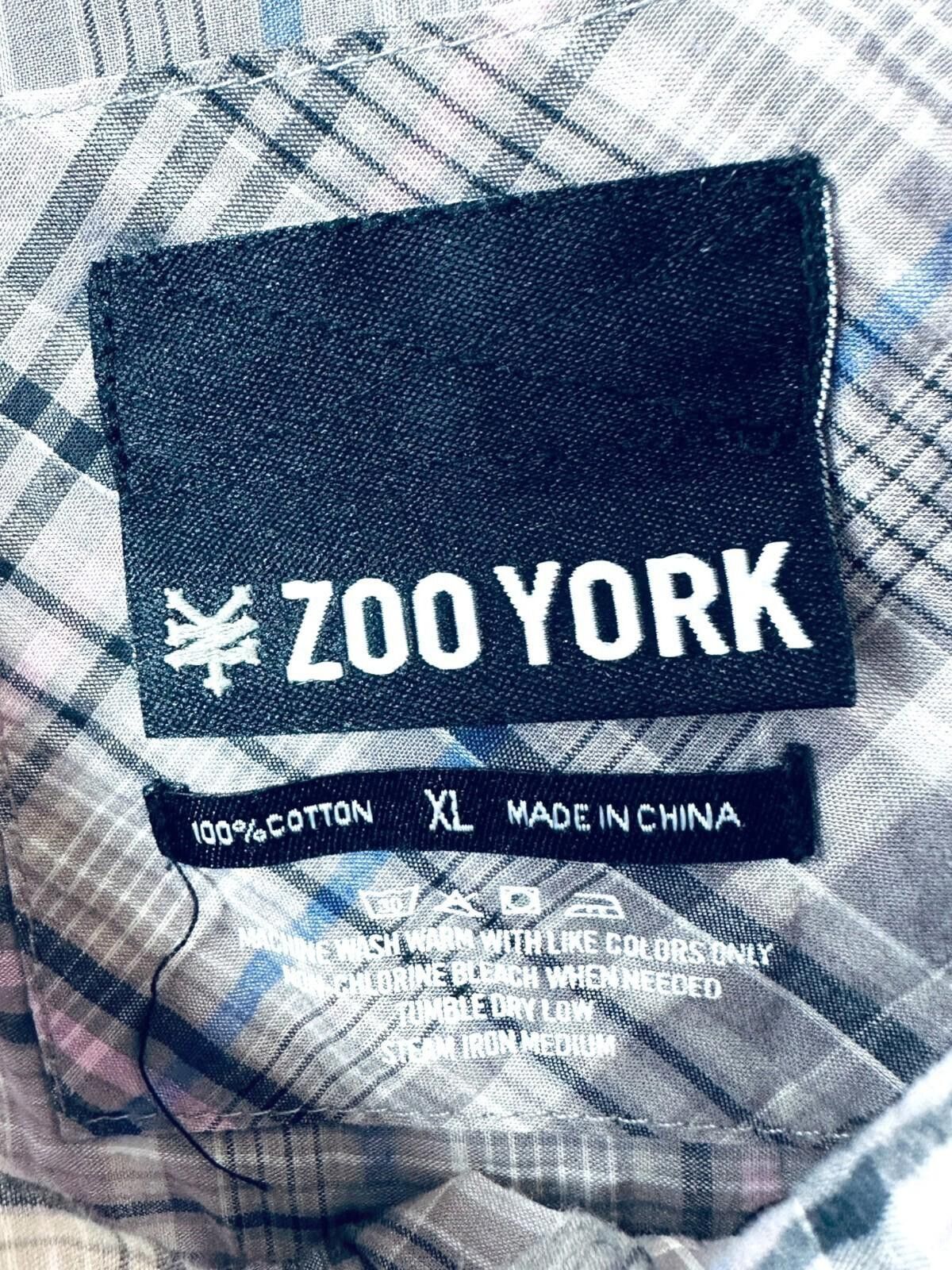 Zoo York Zoo York Shirt Men's UK Size XL Grey Check Short Sleeve Size US XL / EU 56 / 4 - 10 Thumbnail