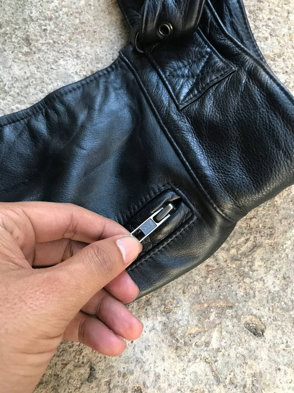 Harley Davidson × Leather Leather Pants Harley Davison Size US 33 - 6 Thumbnail