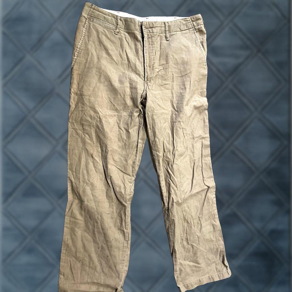 Dockers Dockers D2 Pants - Flat Front Regular Fit Cotton Chino 32x29 Brown Mens Trousers Size US 32 / EU 48 - 1 Thumbnail