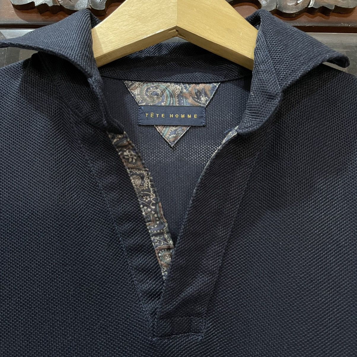 Tete Homme Tete homme issey miyake open colar poloshirt Size US M / EU 48-50 / 2 - 3 Thumbnail
