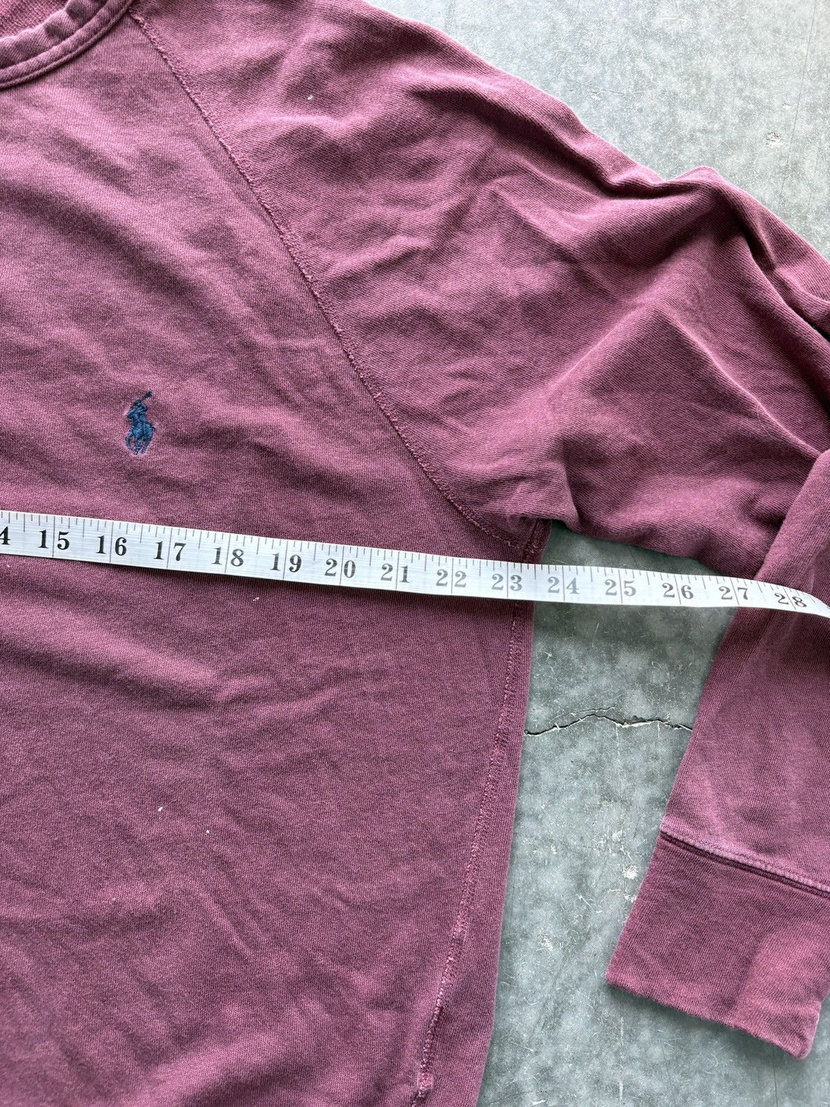 Polo Ralph Lauren Vintage Y2K Polo Ralph Lauren Raglan Sweatshirt Burgundy Size US L / EU 52-54 / 3 - 7 Thumbnail
