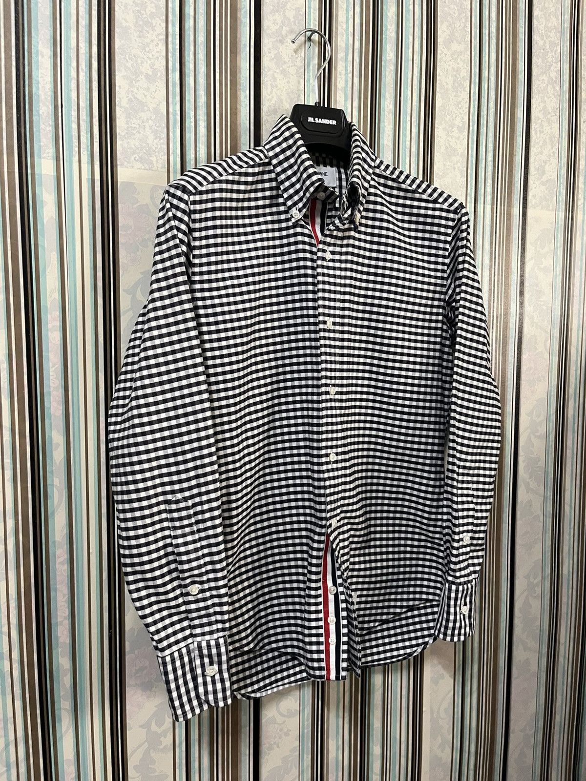 Thom Browne 2000s Gingham-check tartan longsleeve #H5 Size US S / EU 44-46 / 1 - 5 Thumbnail