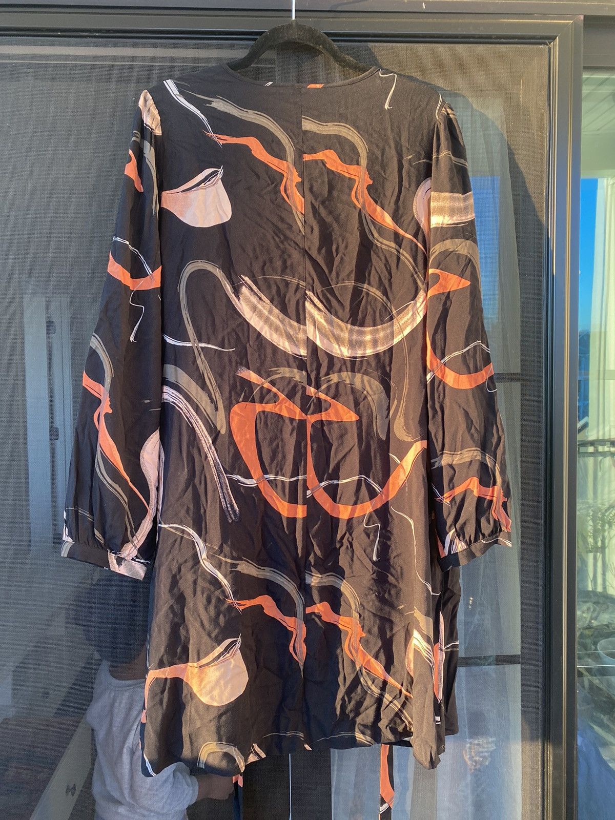 Nine West NWT Nine West Long Sleeve Geometric Belted Dress For Woman L Size L / US 10 / IT 46 - 9 Thumbnail