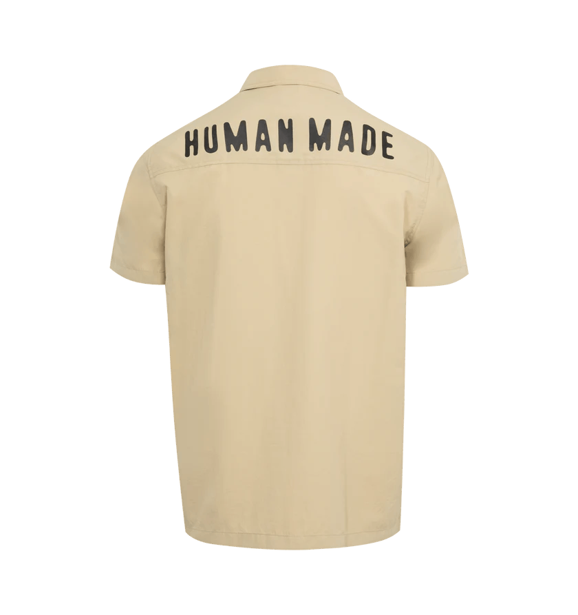 Human Made o1h1sh11224 Nylon S-S Shirt in Beige Size US XXL / EU 58 / 5 - 2 Thumbnail
