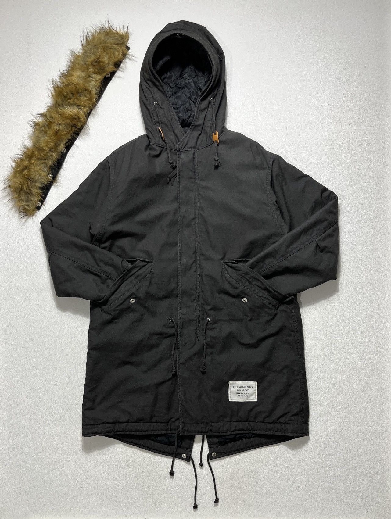 Japanese Brand BAYFLOW (MC) Back Satin Mods Coat Jacket Size US M / EU 48-50 / 2 - 4 Thumbnail