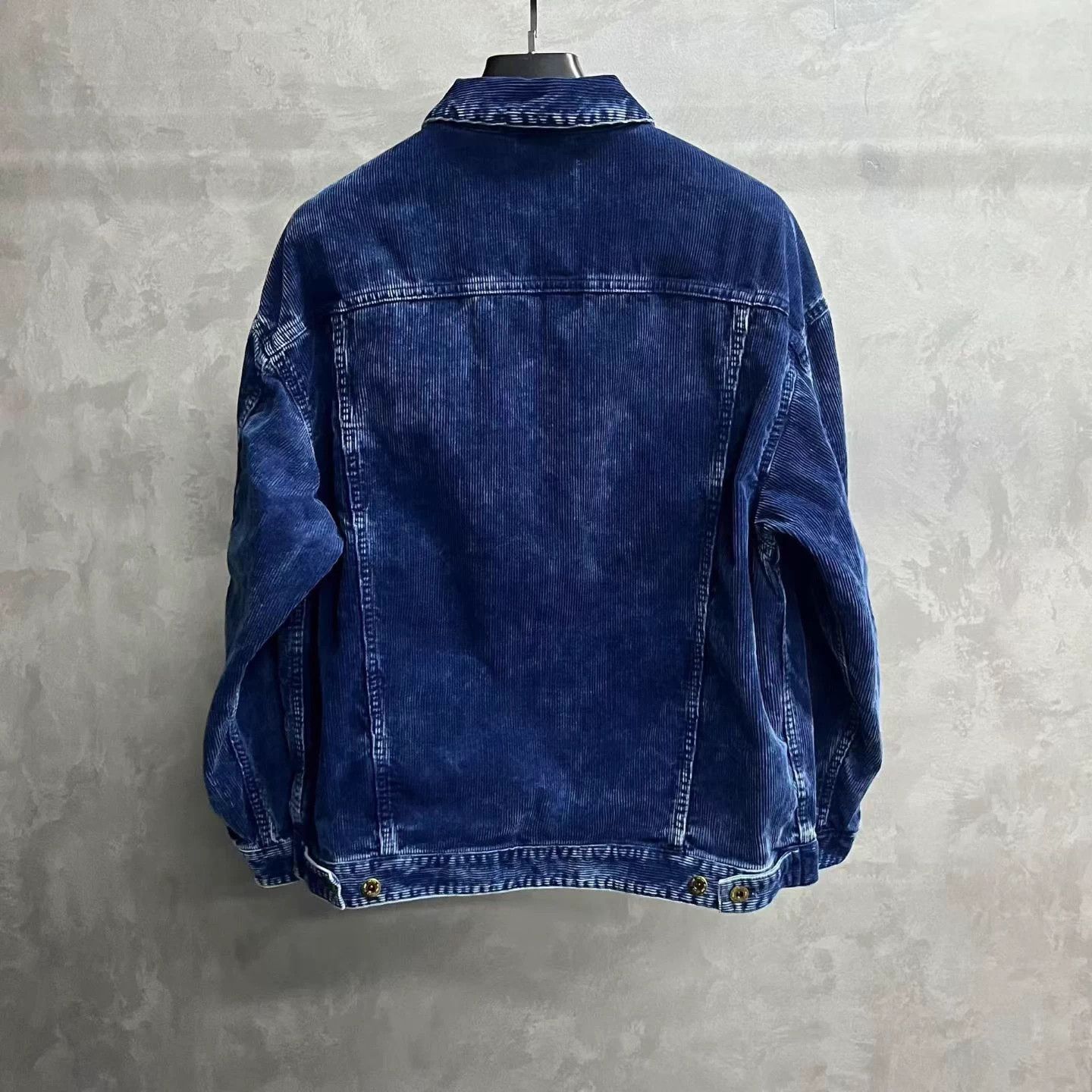 Miu Miu MIU MIU Indigo Solid Logo Lapel Denim Jacket Size XS / US 0-2 / IT 36-38 - 2 Thumbnail