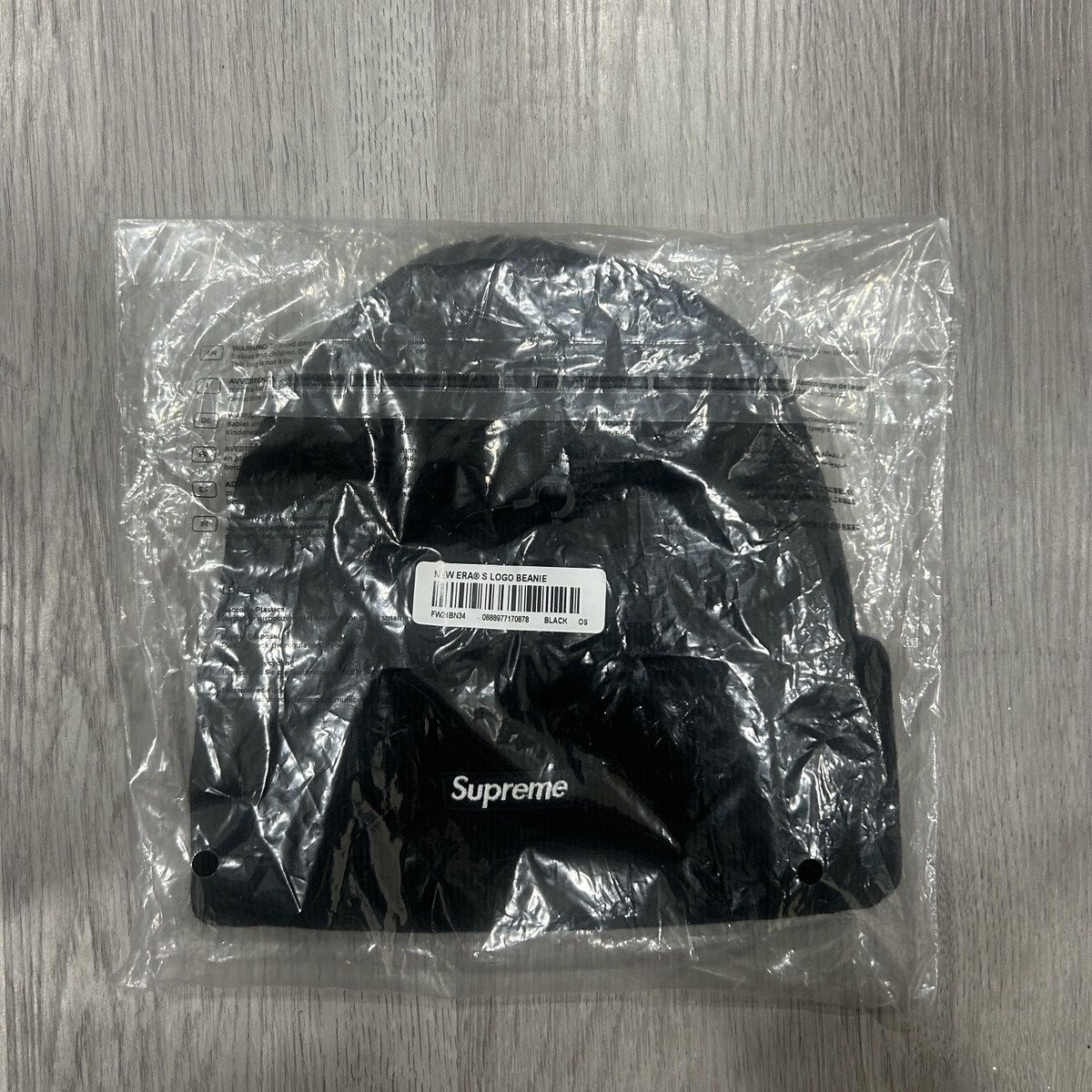 Supreme SUPREME NEW ERA S LOGO BEANIE BLACK Size ONE SIZE - 5 Thumbnail