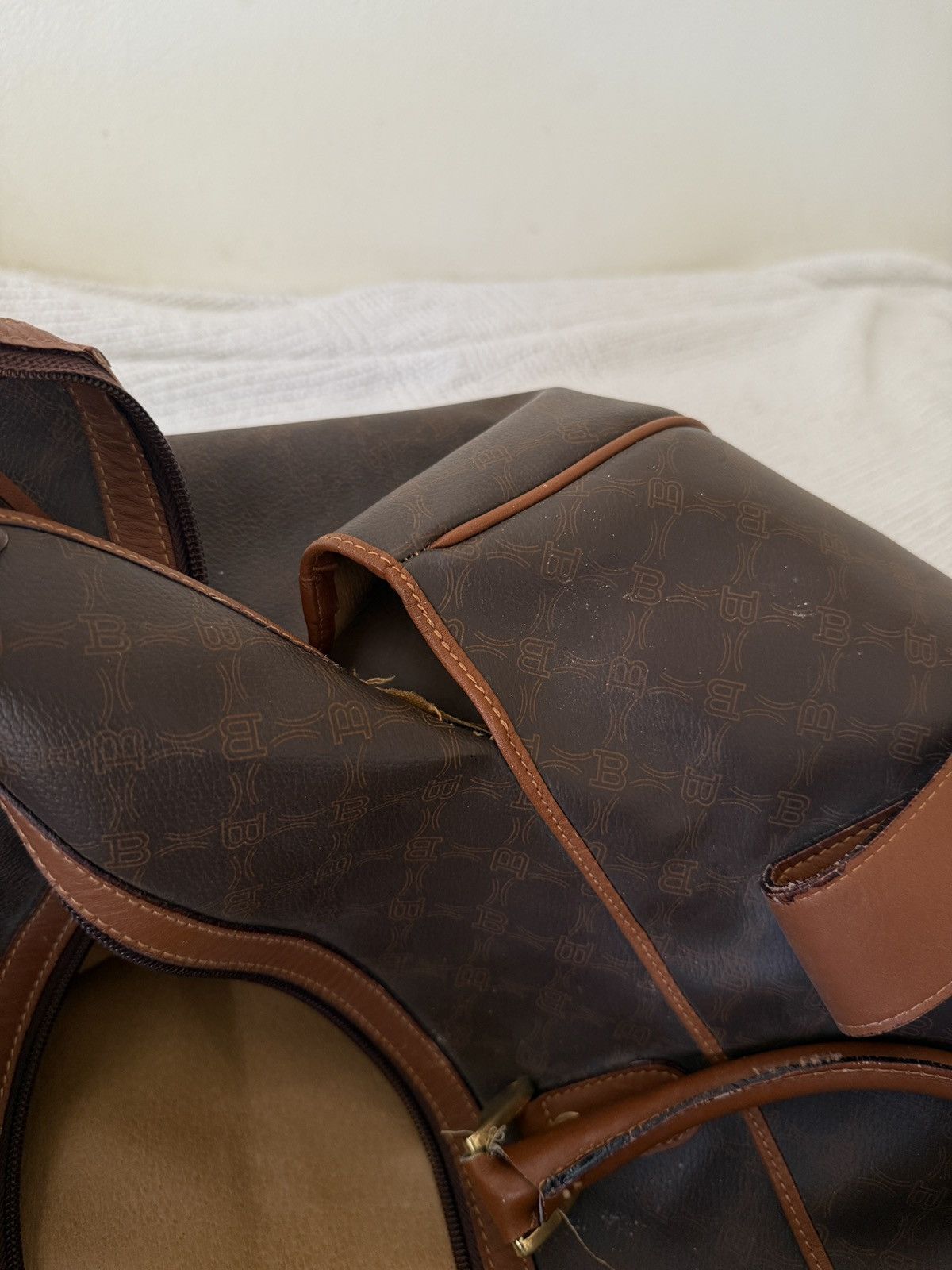 Bally BALLY Vintage Leather Travel Duffle Bag Size ONE SIZE - 8 Thumbnail