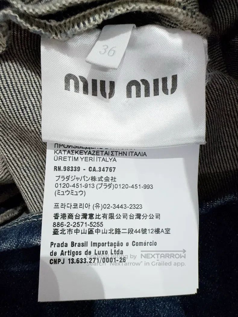 Miu Miu Miu Miu 36 Spring and summer denim dress Size S / US 4 / IT 40 - 5 Thumbnail