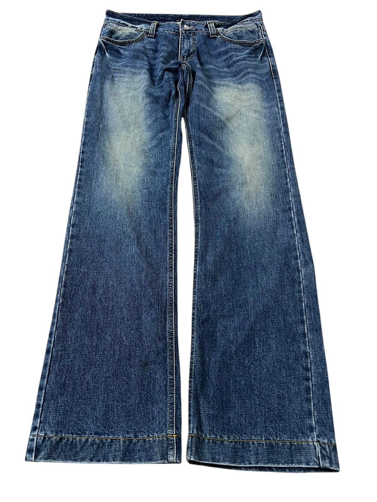 Dolce & Gabbana × Vintage DOLCE & GABBANA WASHED BLUE JEANS Size US 34 / EU 50 - 1 Thumbnail