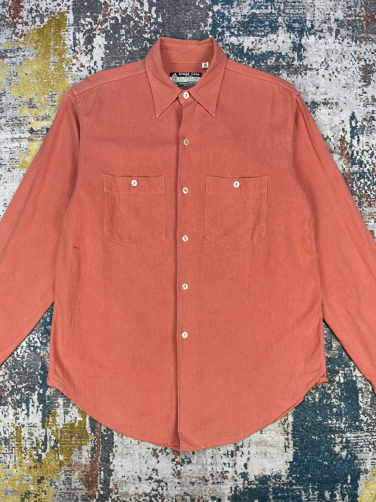Sugar Cane Vintage Sugar Cane Uniform Button Up Workshirt Size US M / EU 48-50 / 2 - 2 Thumbnail