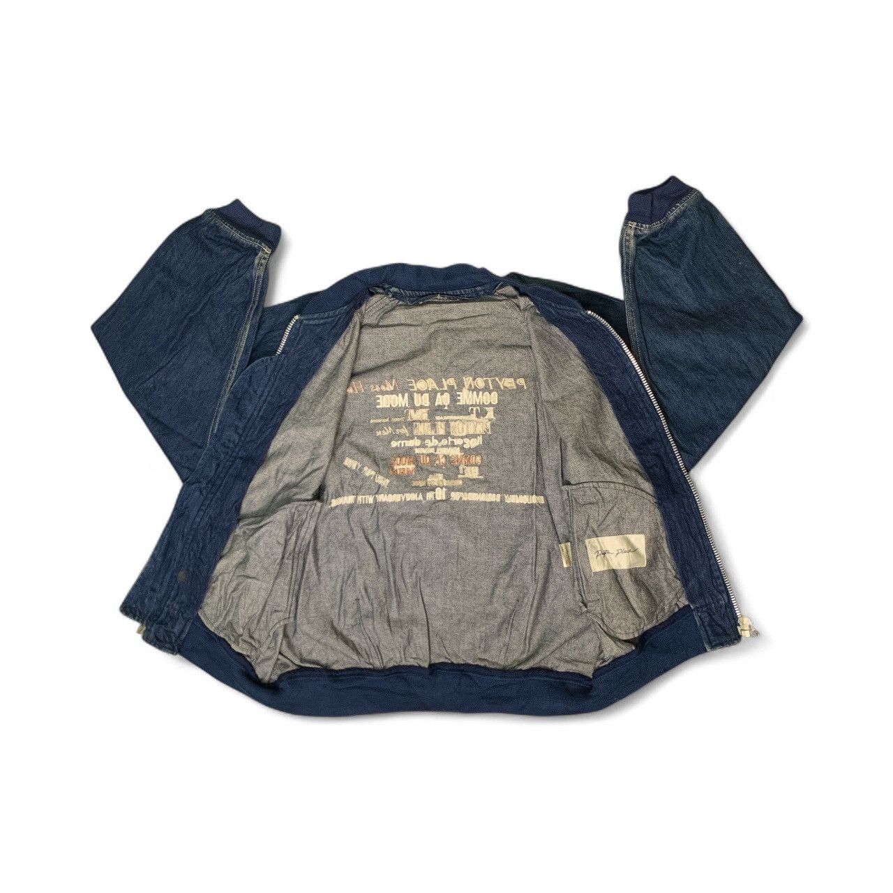 Japanese Brand Rare Design Peyton Place 10th Anniversary Denim Jacket Size XL / US 12-14 / IT 48-50 - 3 Thumbnail