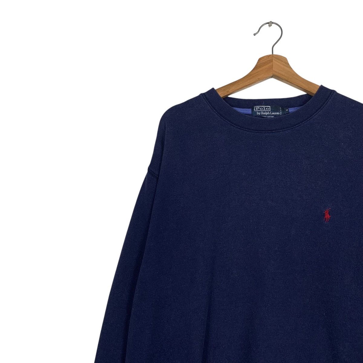 Polo Ralph Lauren Vintage Polo Ralph Lauren Navy Crewneck Sweatshirt Size US M / EU 48-50 / 2 - 6 Thumbnail