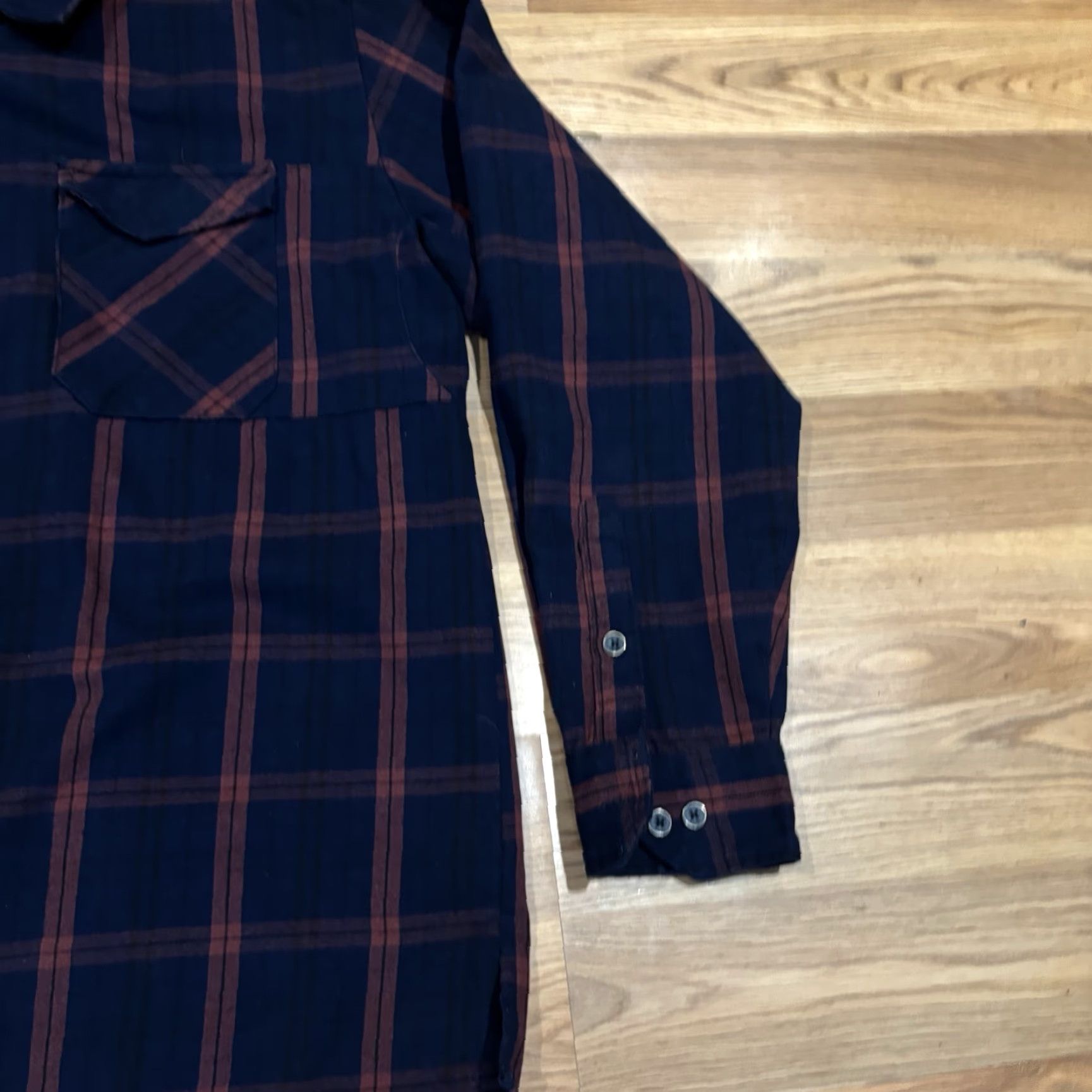 Vintage Vertx Canyon Valley Heavyweight Flannel Plaid Snap Button-Up Shirt Men’s L Size US L / EU 52-54 / 3 - 6 Thumbnail